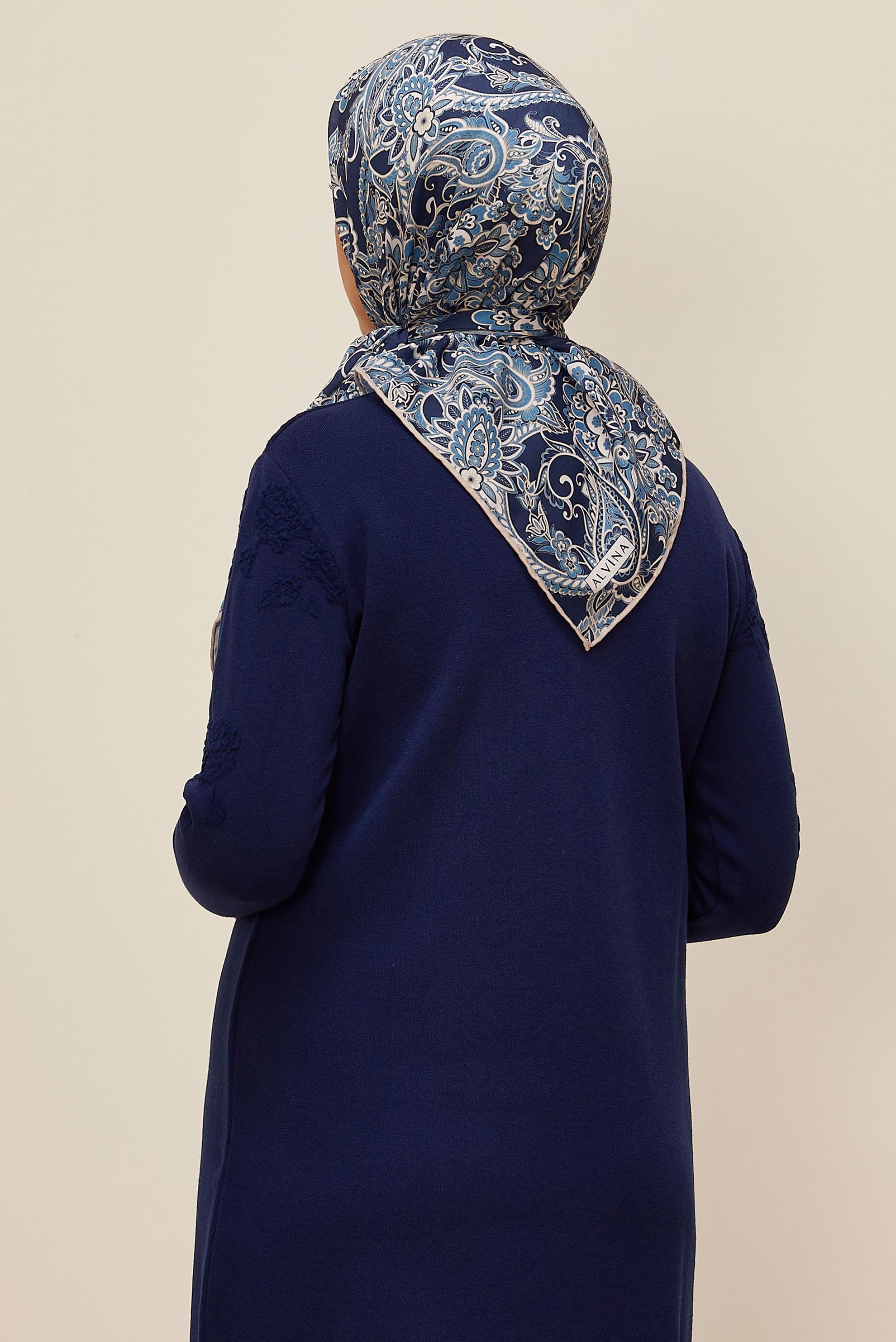 Hijab clothing NAVY BLUE ALVINA SCARF 10876