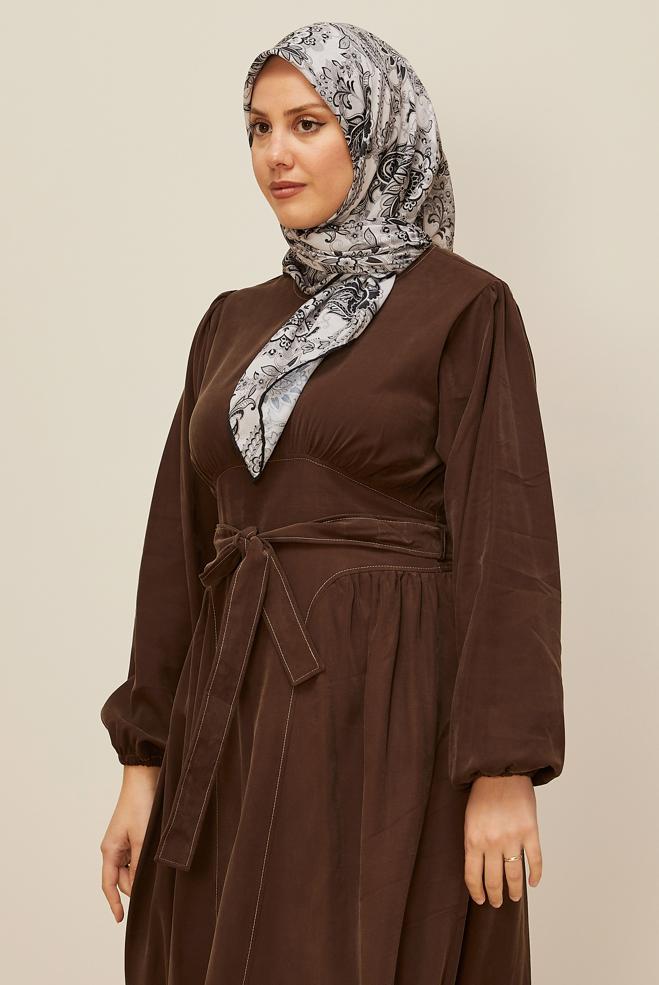 Vêtements hijab GRIS ÉCHARPE ALVINA 10876 - ALVİNA