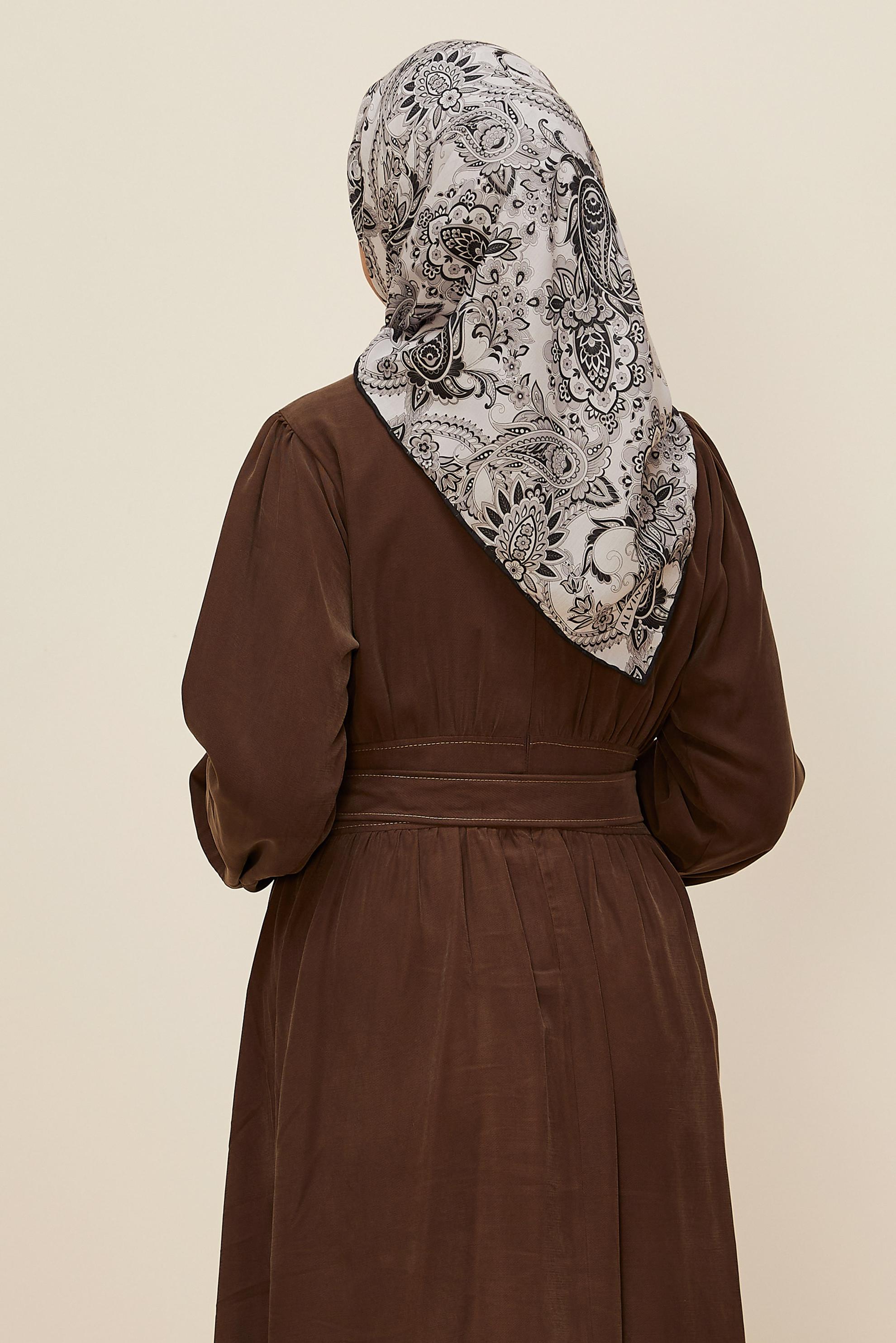 Vêtements hijab GRIS ÉCHARPE ALVINA 10876