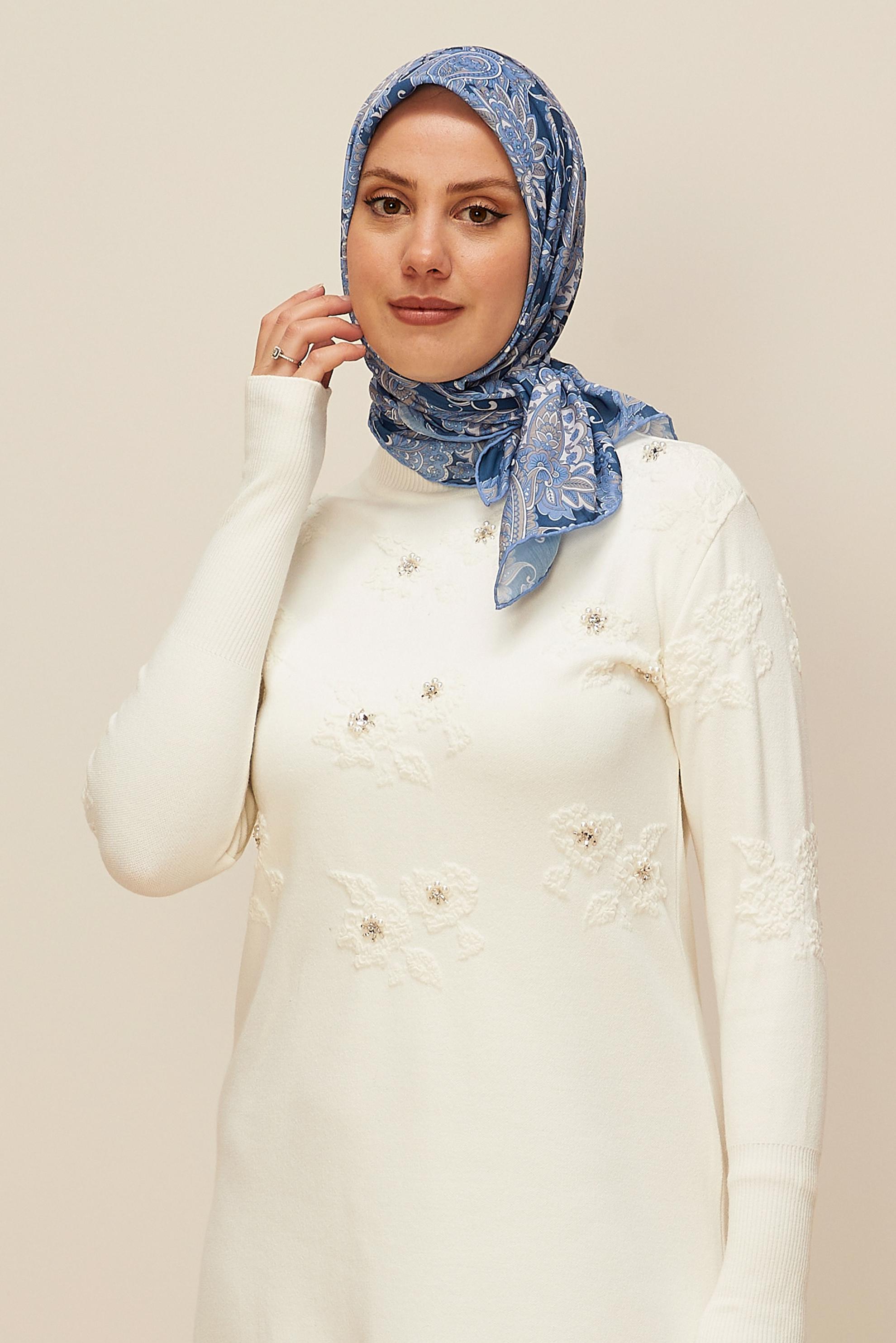 Vêtements hijab BLEU MARINE ÉCHARPE ALVINA 10876