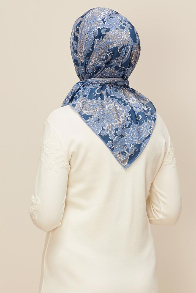 Vêtements hijab BLEU MARINE ÉCHARPE ALVINA 10876 - ALVİNA