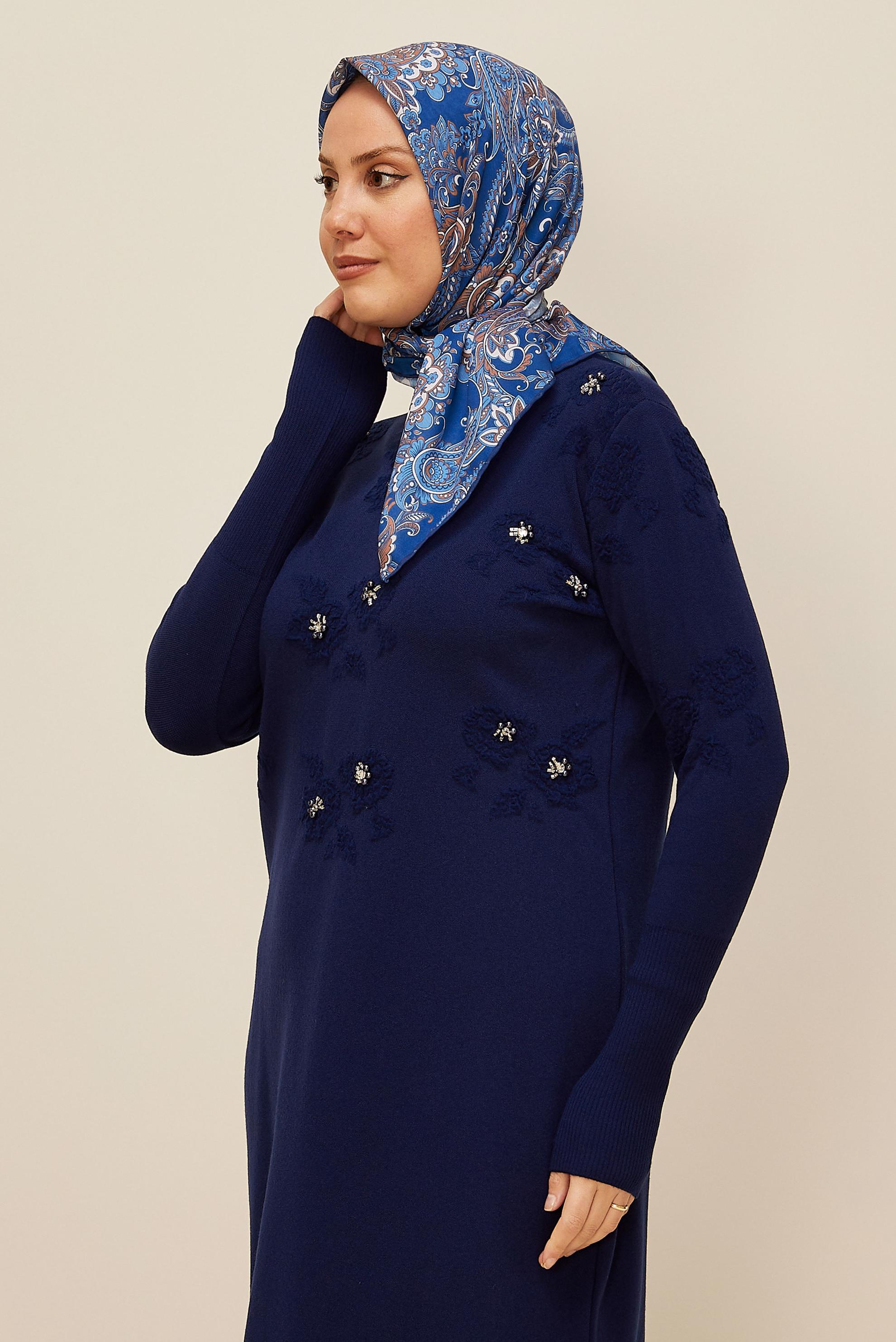 Vêtements hijab BLEU MARINE ÉCHARPE ALVINA 10876
