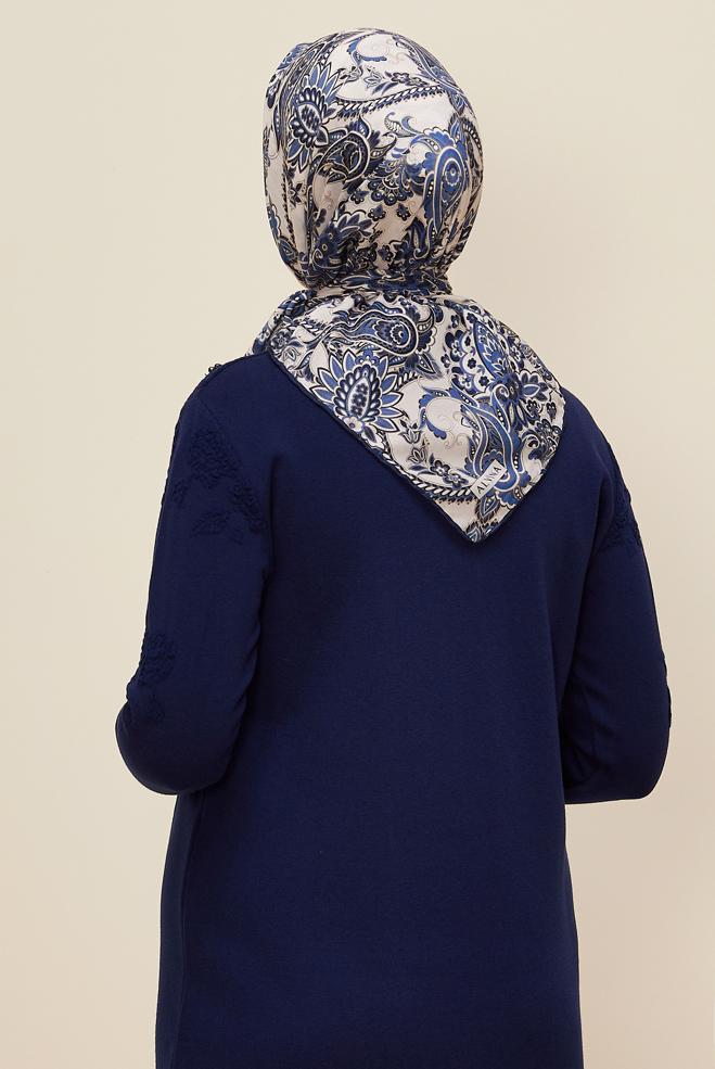 Vêtements hijab BLEU MARINE ÉCHARPE ALVINA 10876 - ALVİNA