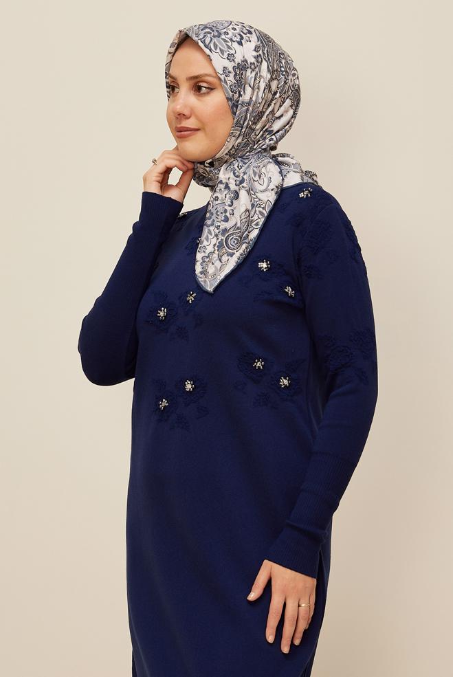 Vêtements hijab BLEU MARINE ÉCHARPE ALVINA 10876 - ALVİNA