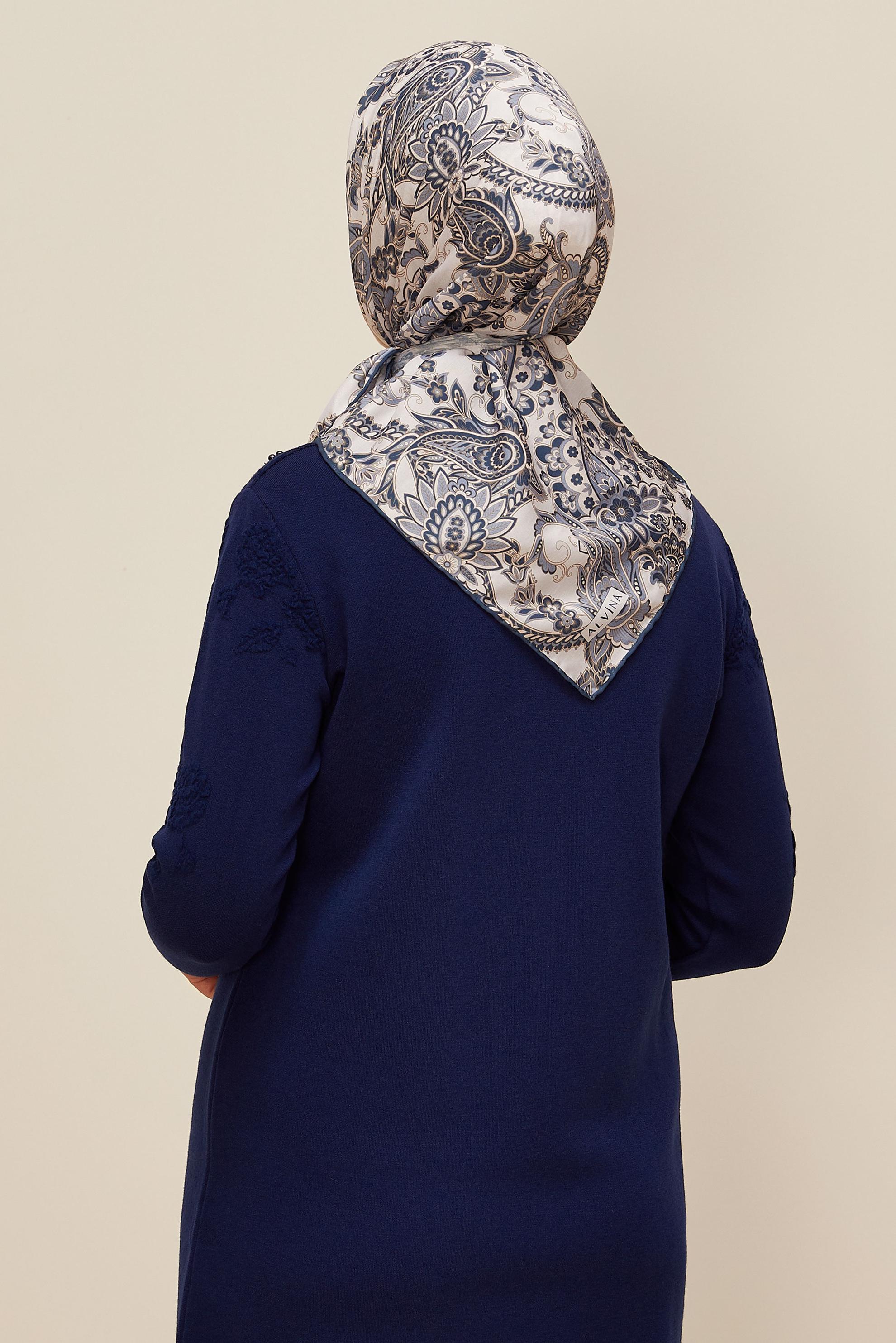 Vêtements hijab BLEU MARINE ÉCHARPE ALVINA 10876