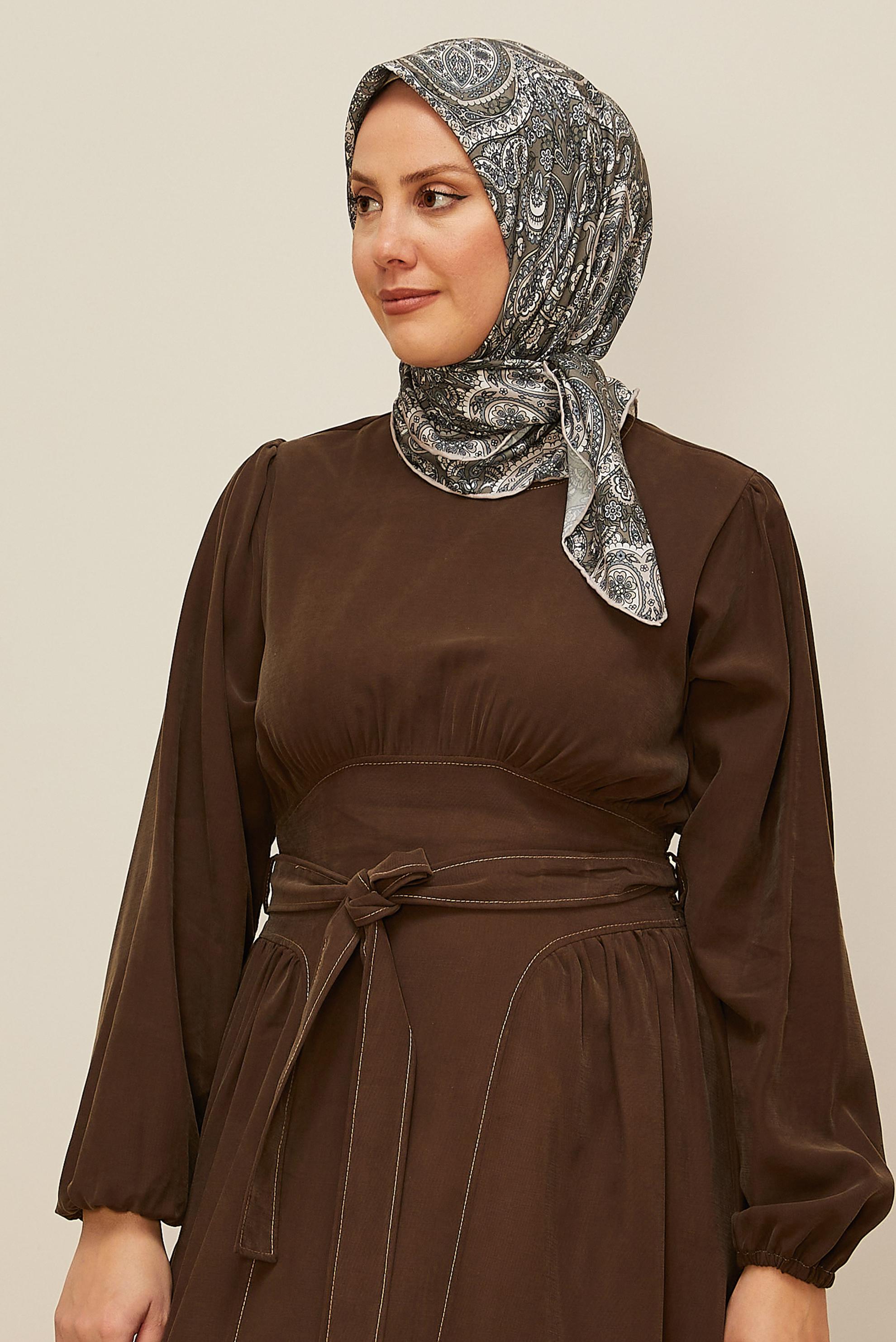 Tesettür giyim BEJ ALVİNA SOFT EŞARP 10880