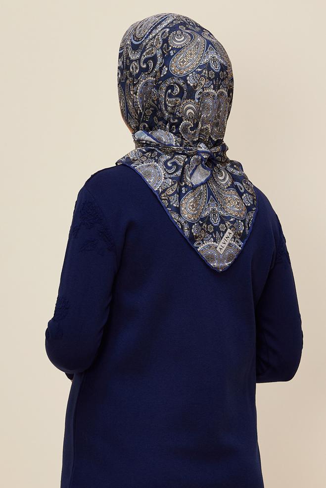 Tesettür giyim LACİVERT ALVİNA SOFT EŞARP 10880 - ALVİNA