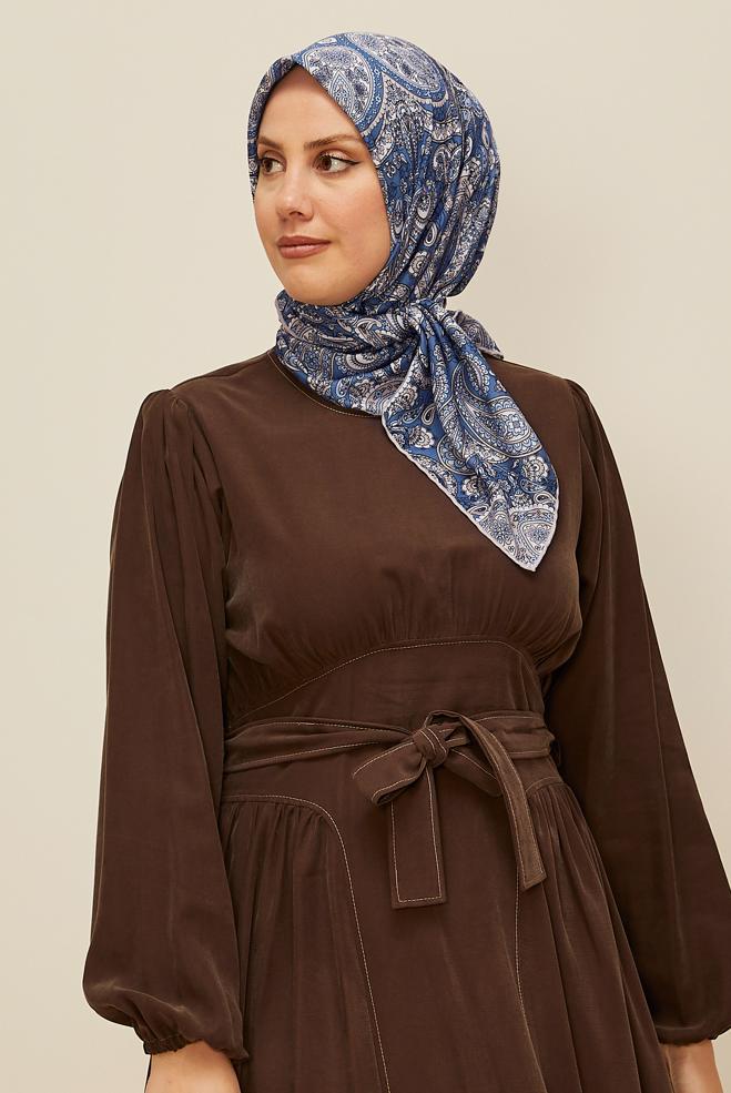 Vêtements hijab BLEU MARINE ÉCHARPE ALVINA SOFT 10880 - ALVİNA