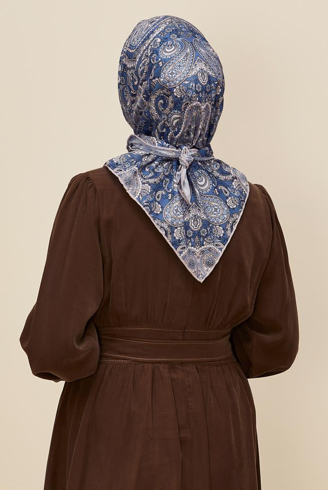Vêtements hijab BLEU MARINE ÉCHARPE ALVINA SOFT 10880 - ALVİNA