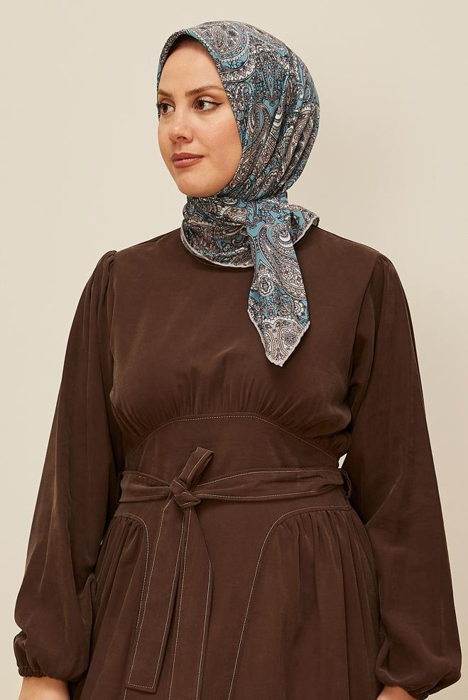 Vêtements hijab BLEU ÉCHARPE ALVINA SOFT 10880 - ALVİNA