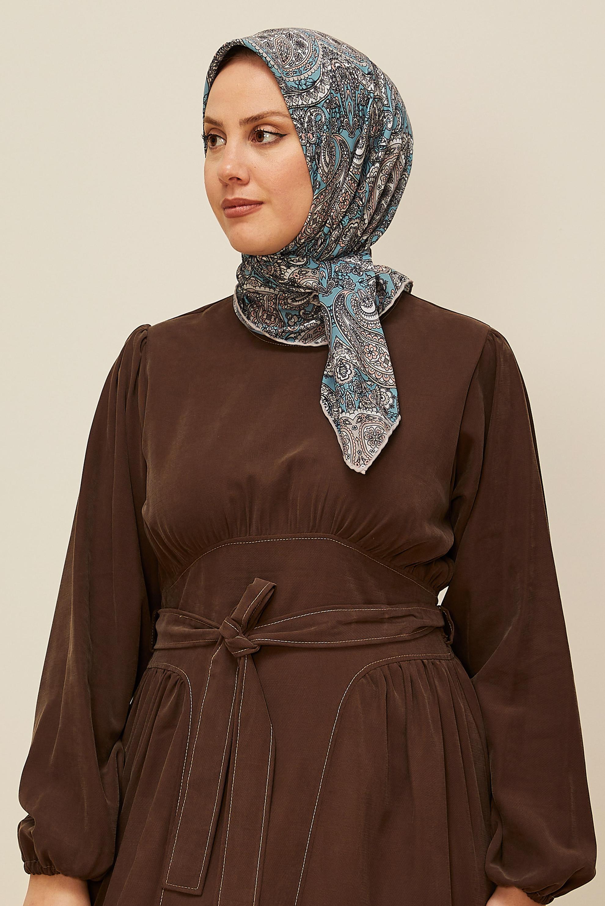Vêtements hijab BLEU ÉCHARPE ALVINA SOFT 10880