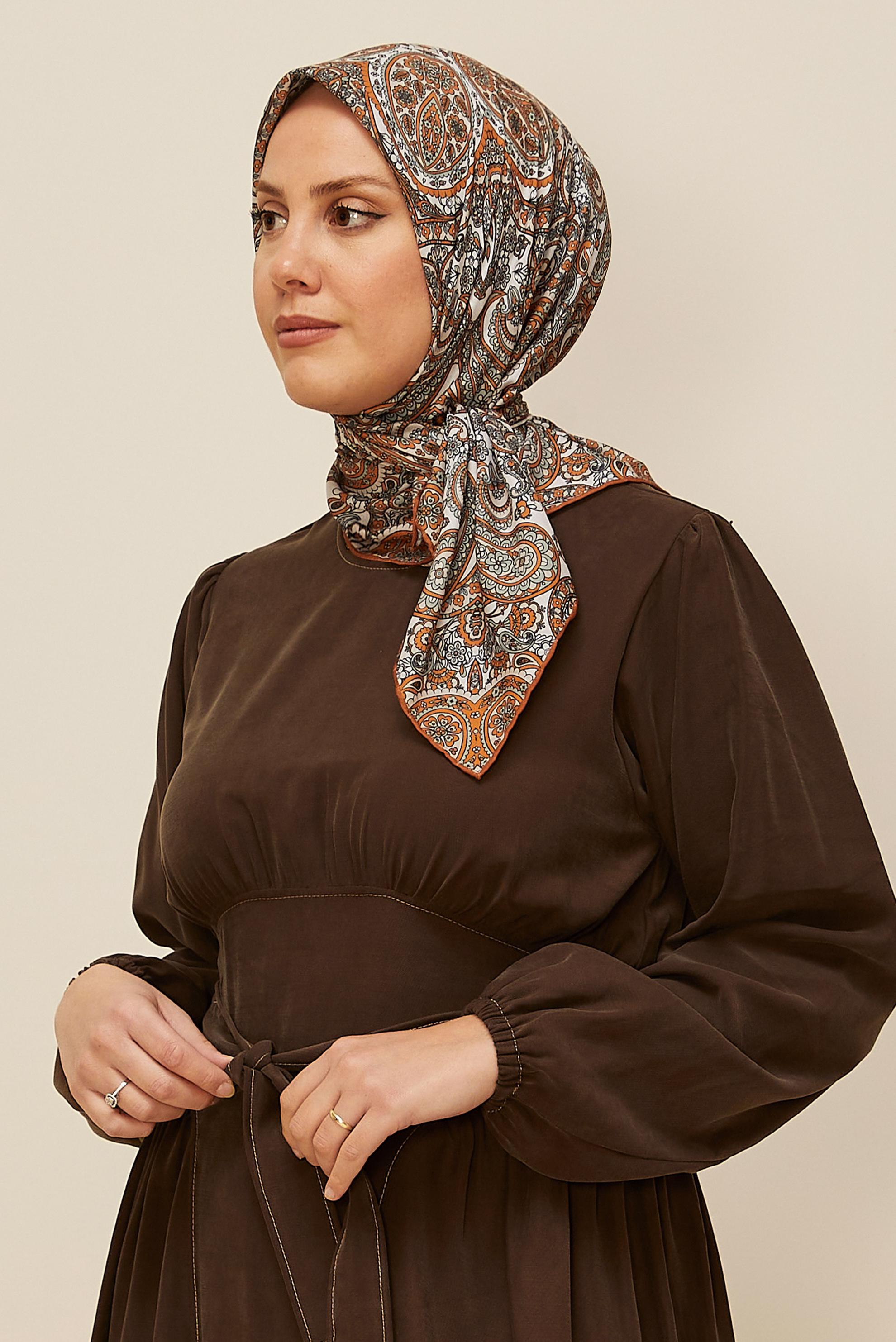 Vêtements hijab BRUN ÉCHARPE ALVINA SOFT 10880