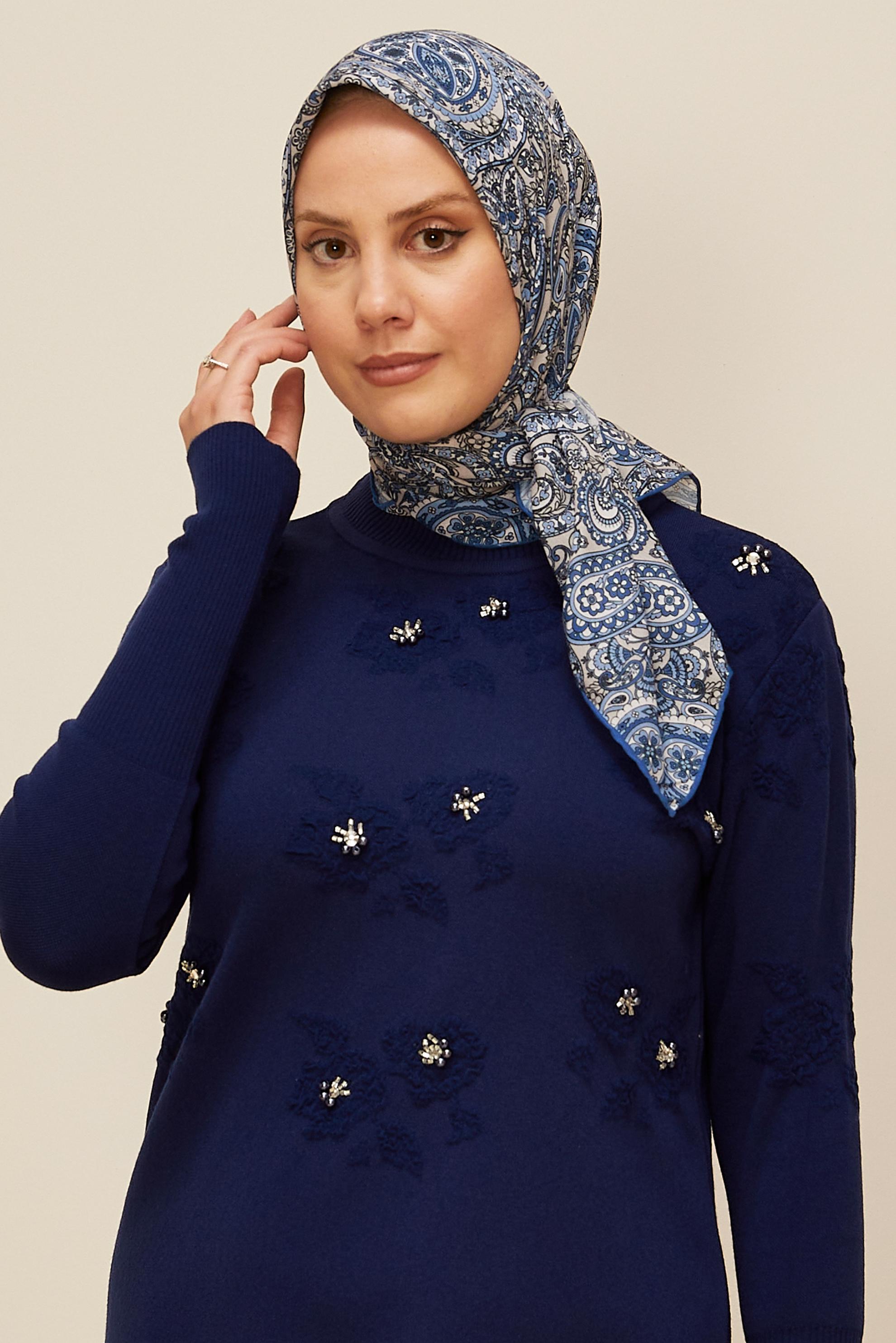 Vêtements hijab BLEU MARINE ÉCHARPE ALVINA SOFT 10880