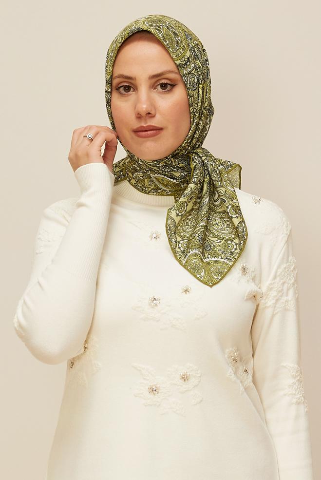 Vêtements hijab VERT ÉCHARPE ALVINA SOFT 10880 - ALVİNA