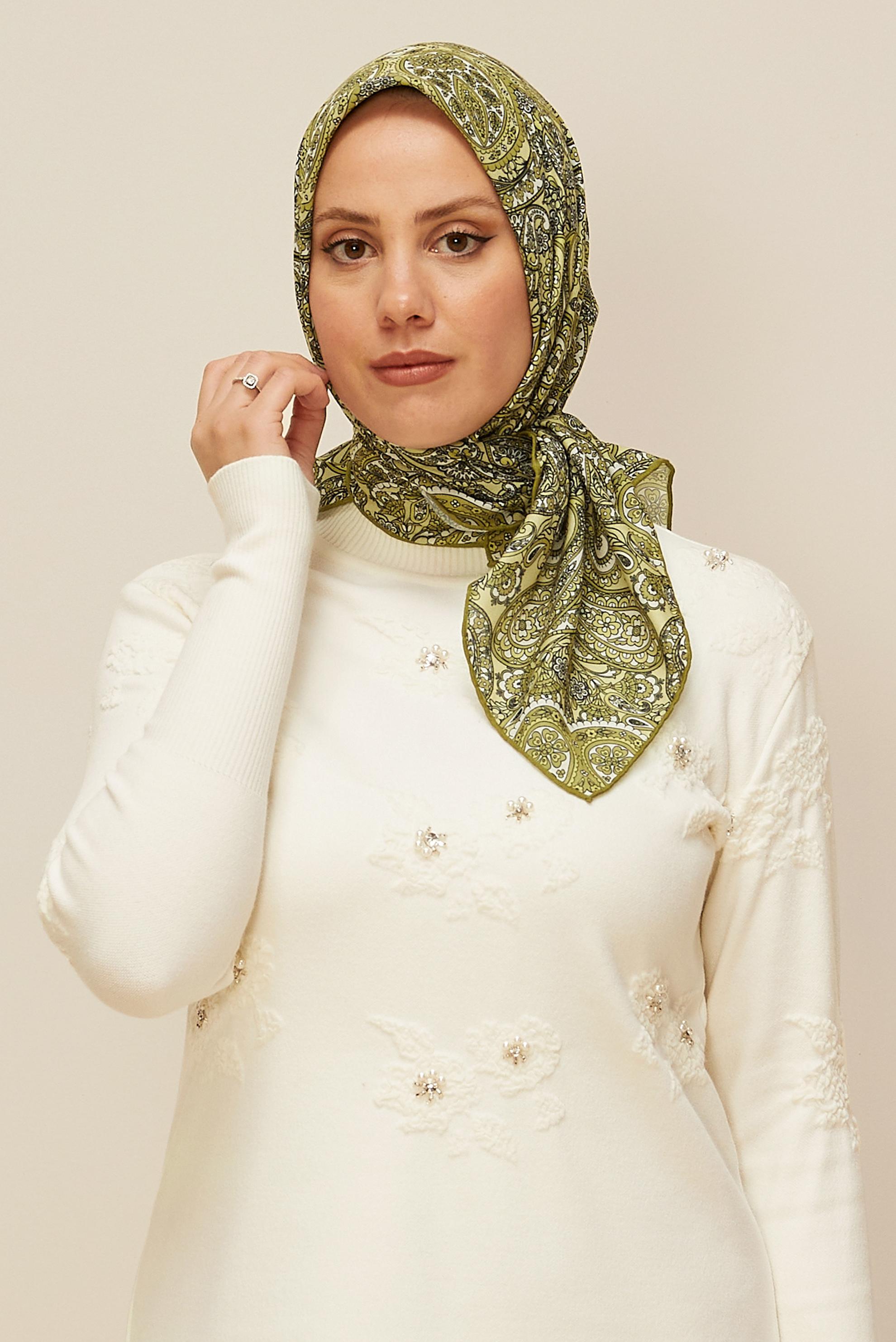 Vêtements hijab VERT ÉCHARPE ALVINA SOFT 10880