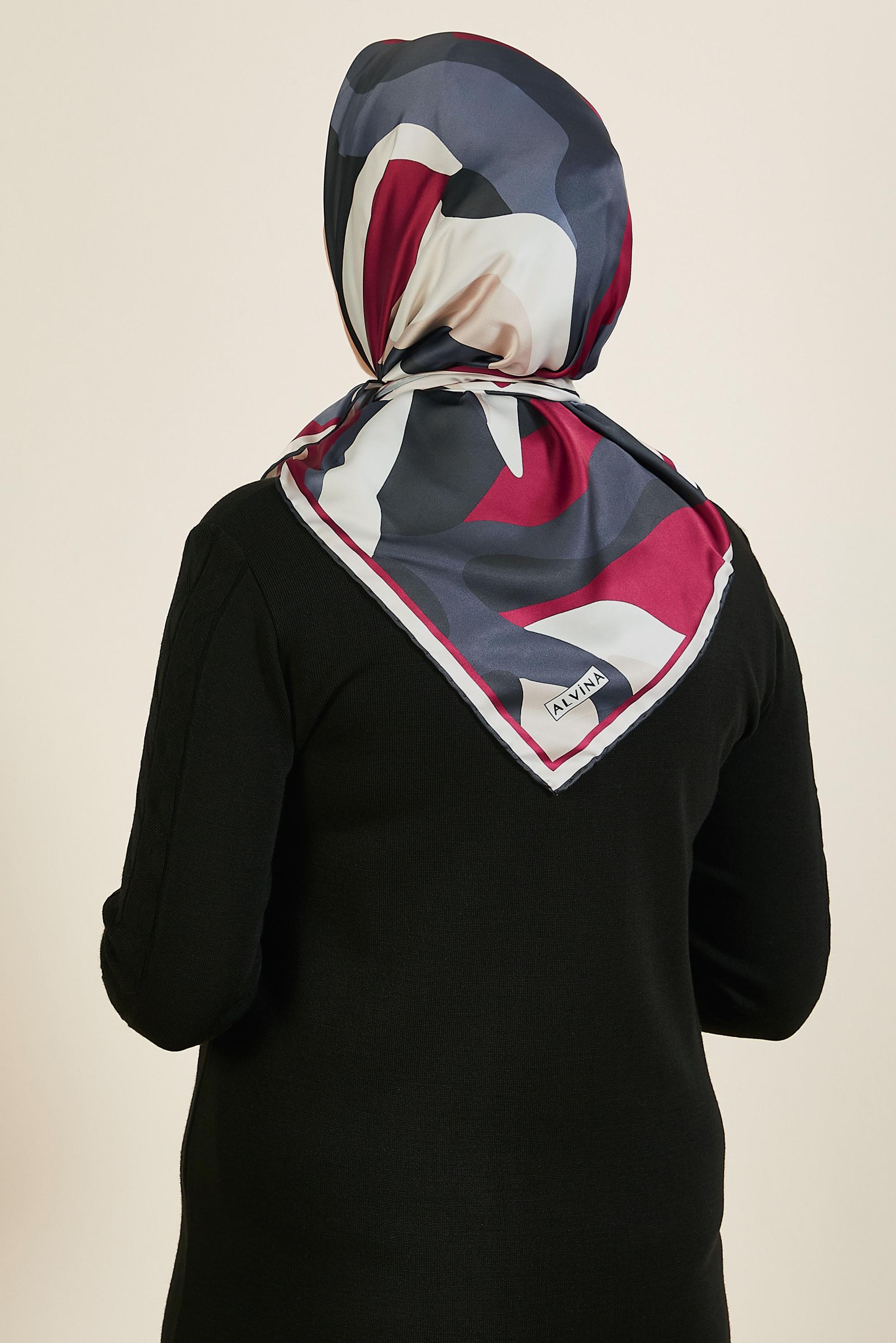 Vêtements hijab FUCHSIA ALVINA ÉCHARPE À MOTIF 2424