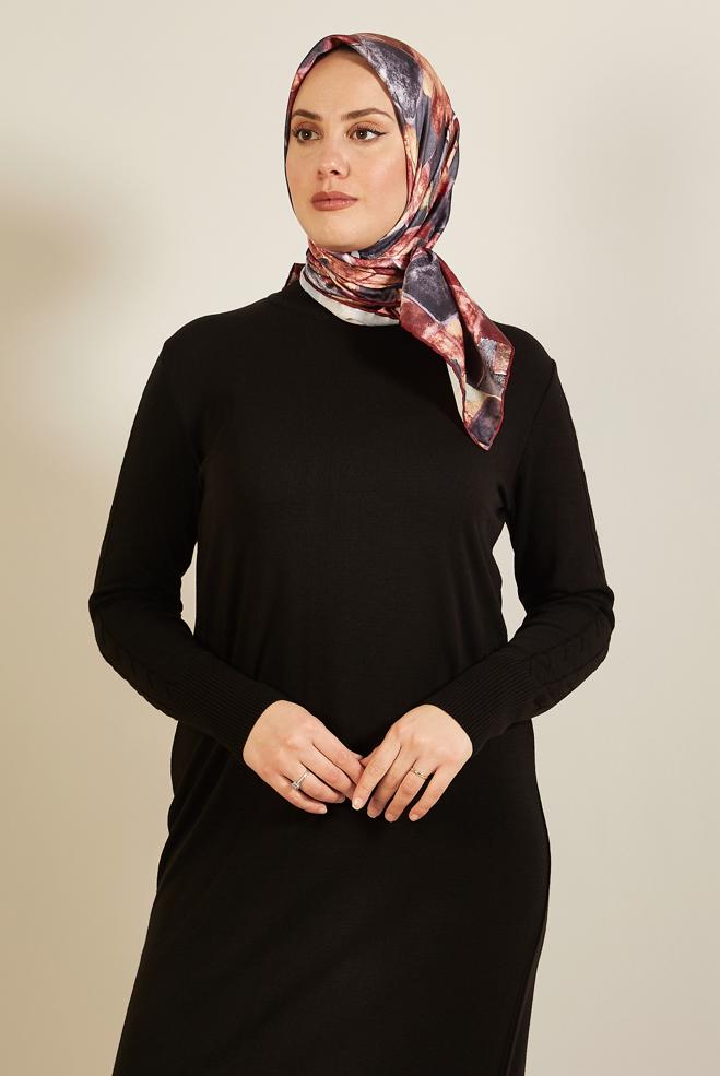 Hijab clothing CLARET RED ALVINA PATTERNED SCARF 3753 - ALVİNA