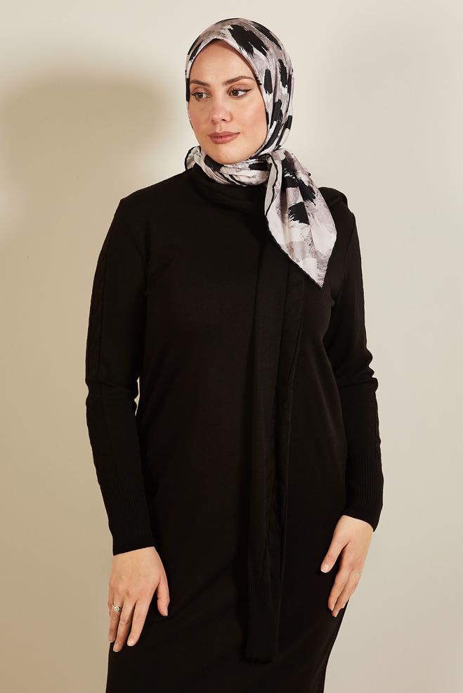 Hijab clothing MINK ALVINA PATTERNED SCARF 3857 - ALVİNA