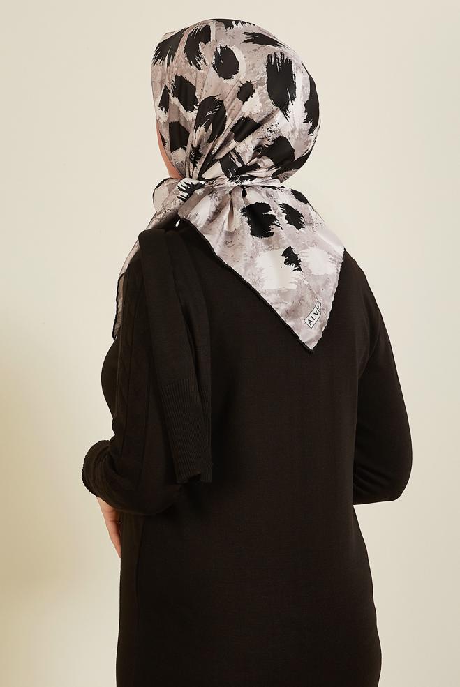Hijab clothing MINK ALVINA PATTERNED SCARF 3857 - ALVİNA