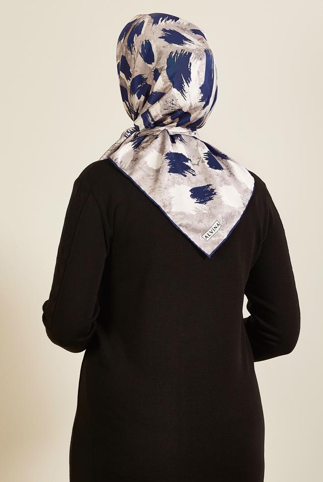 Tesettür giyim LACİVERT 3857 ALVİNA REYON EŞARP(HNM) - ALVİNA