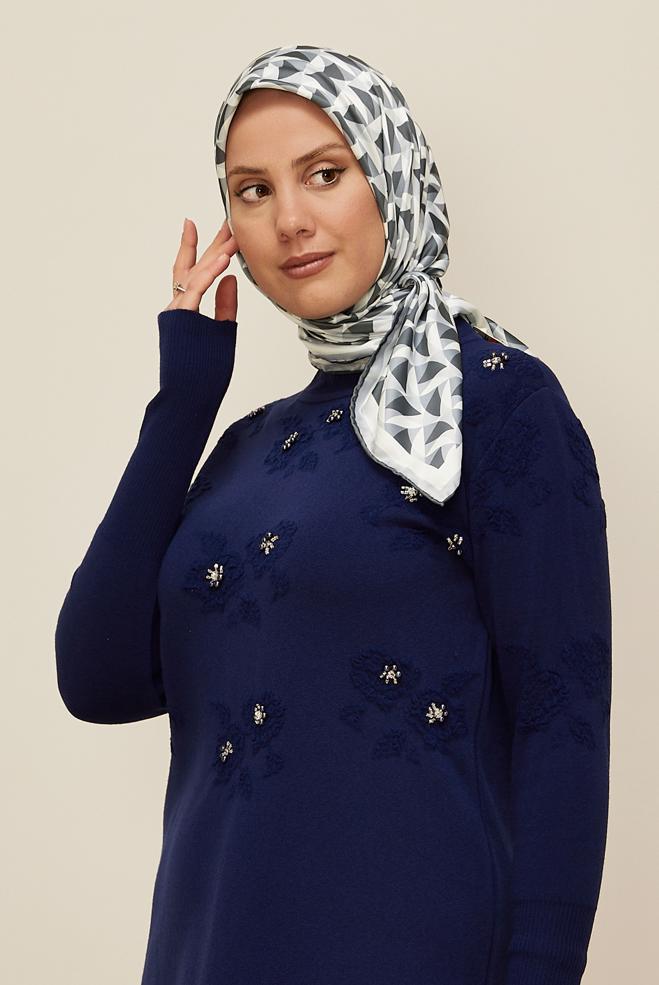 Vêtements hijab GRIS ALVINA ÉCHARPE 6797 - ALVİNA