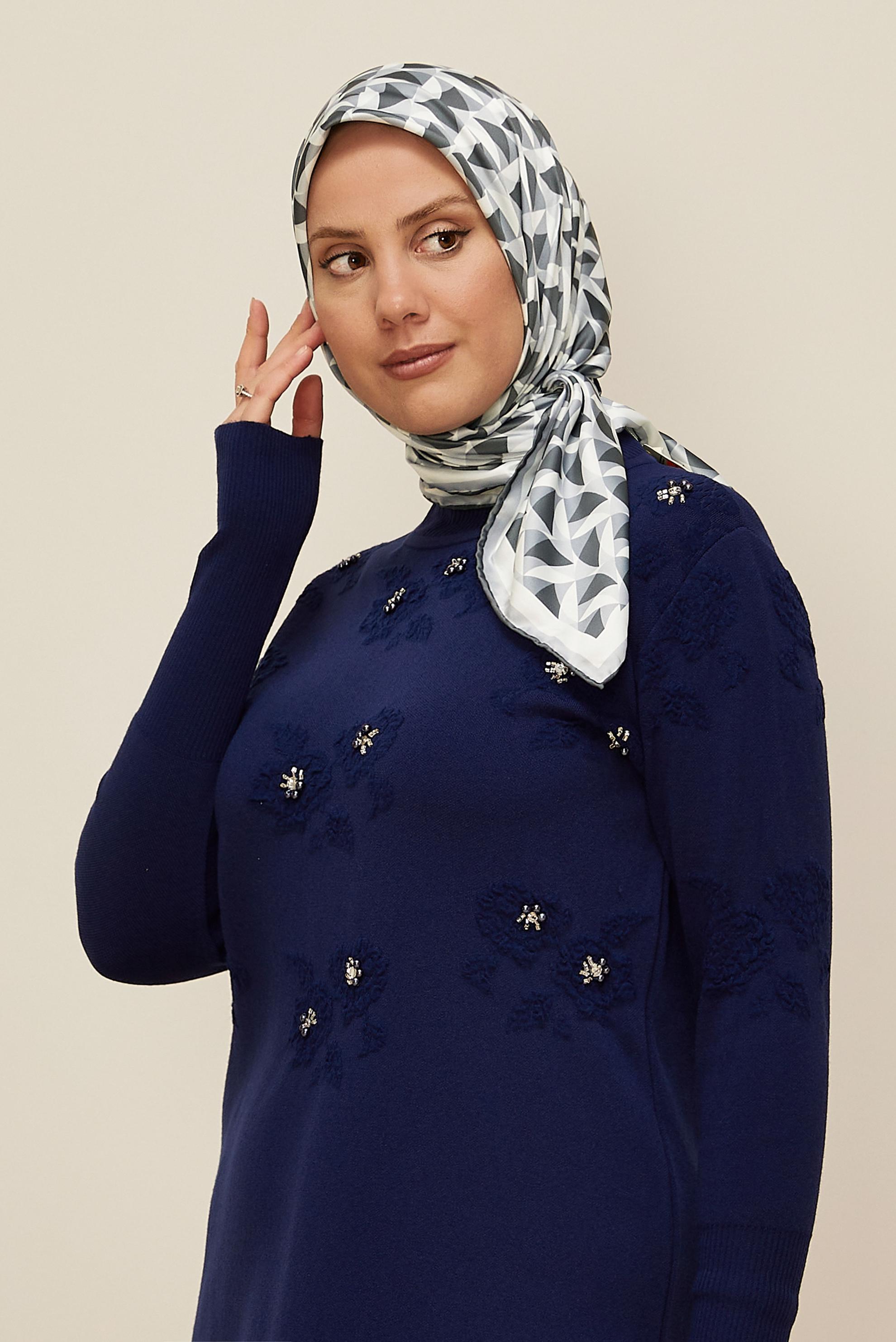 Vêtements hijab GRIS ALVINA ÉCHARPE 6797