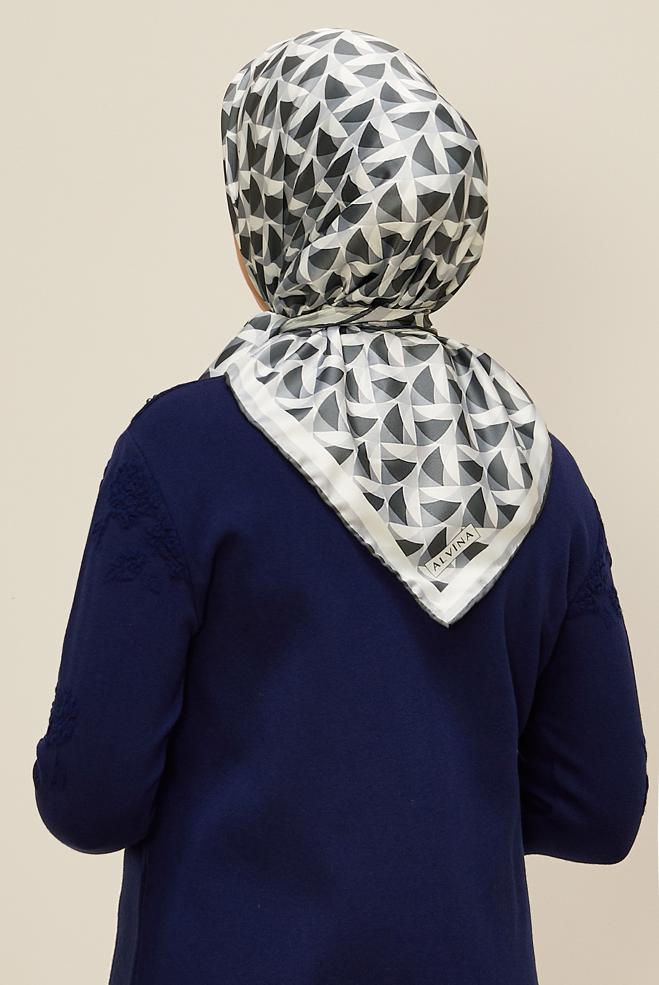 Vêtements hijab GRIS ALVINA ÉCHARPE 6797 - ALVİNA