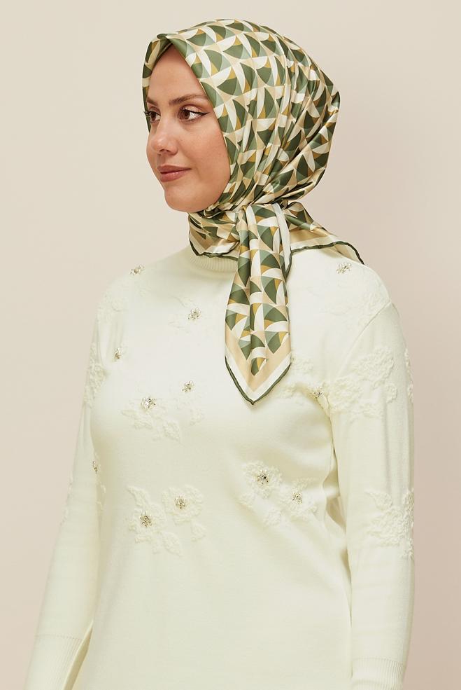 Vêtements hijab KAKI ALVINA ÉCHARPE 6797 - ALVİNA
