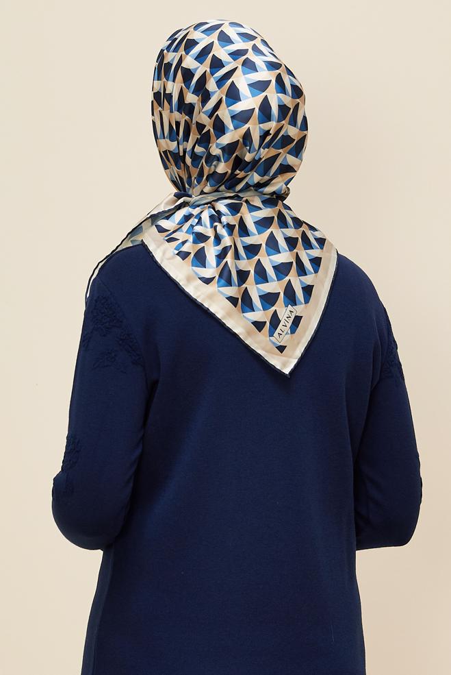 Vêtements hijab BLEU MARINE ALVINA ÉCHARPE 6797 - ALVİNA
