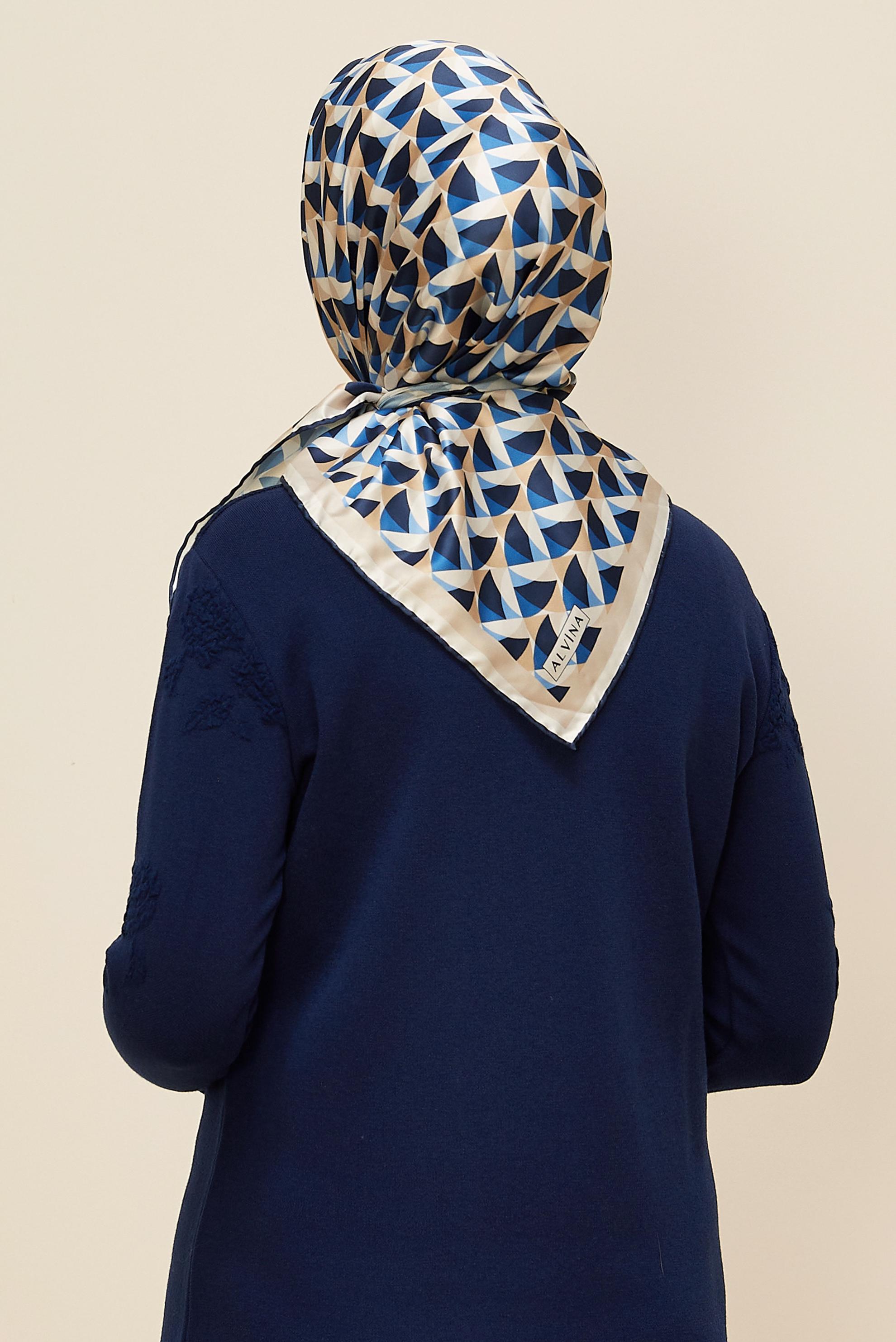 Vêtements hijab BLEU MARINE ALVINA ÉCHARPE 6797