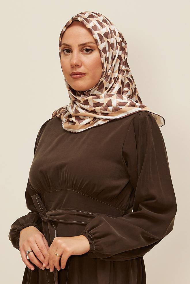 Tesettür giyim TABA ALVİNA EŞARP 6797 - ALVİNA