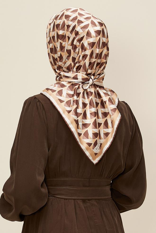 Tesettür giyim TABA ALVİNA EŞARP 6797 - ALVİNA