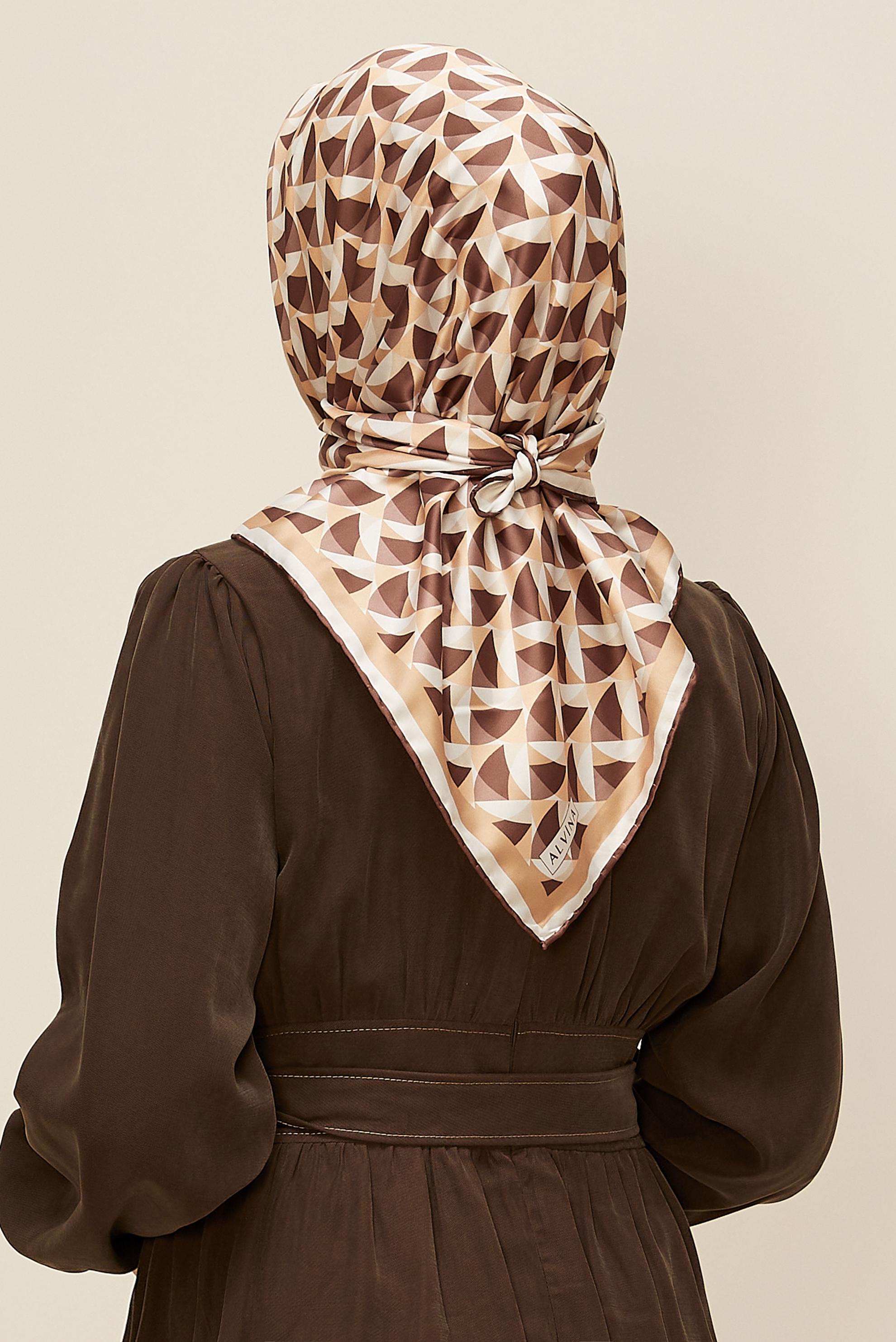 Tesettür giyim TABA ALVİNA EŞARP 6797