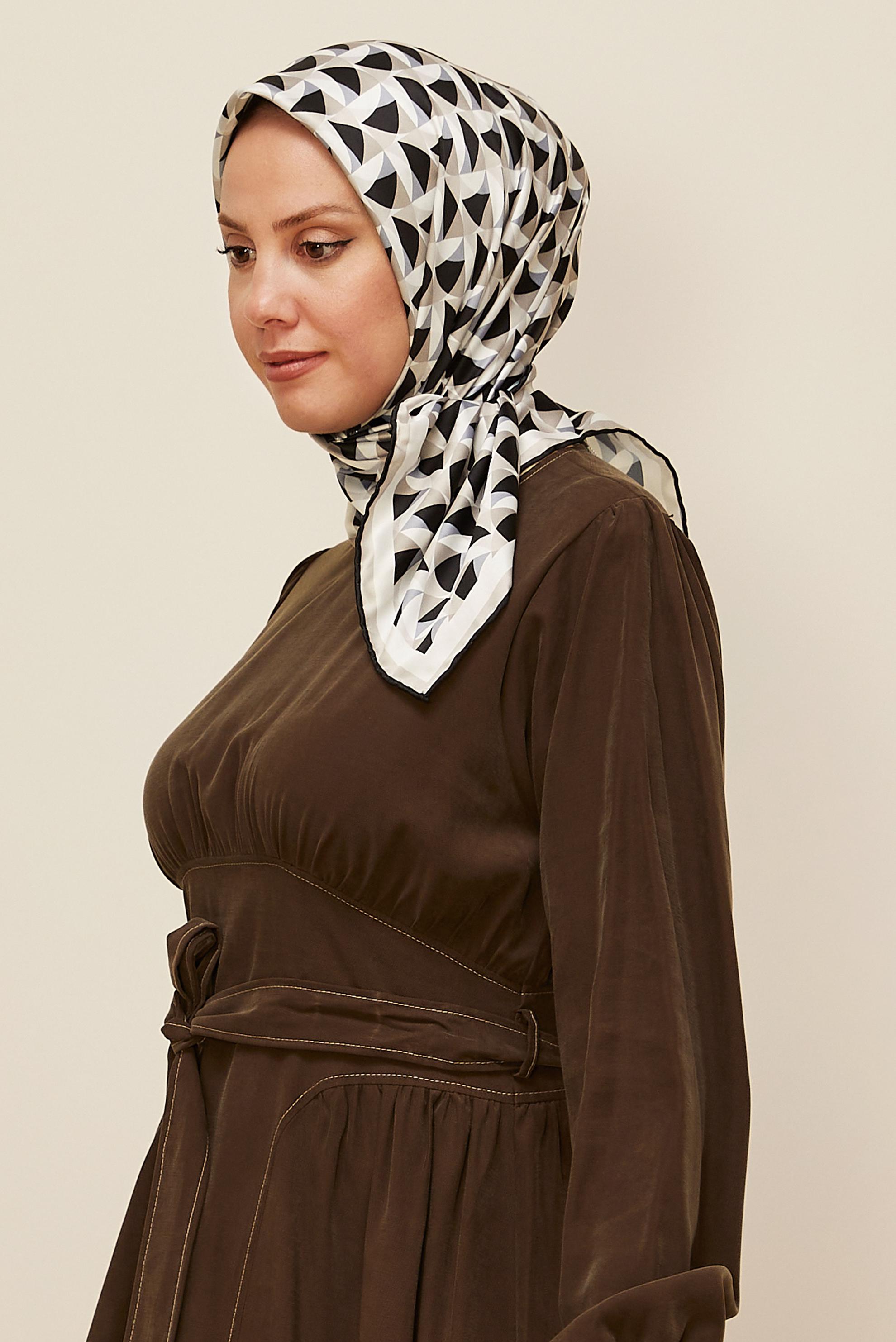 Tesettür giyim GRİ ALVİNA EŞARP 6797