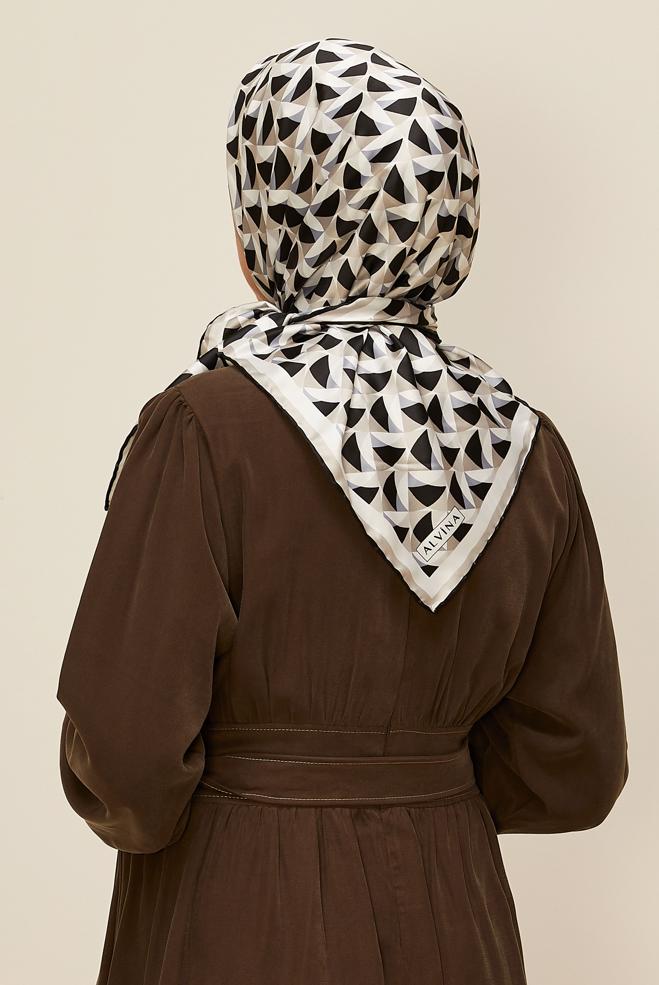 Tesettür giyim GRİ ALVİNA EŞARP 6797 - ALVİNA