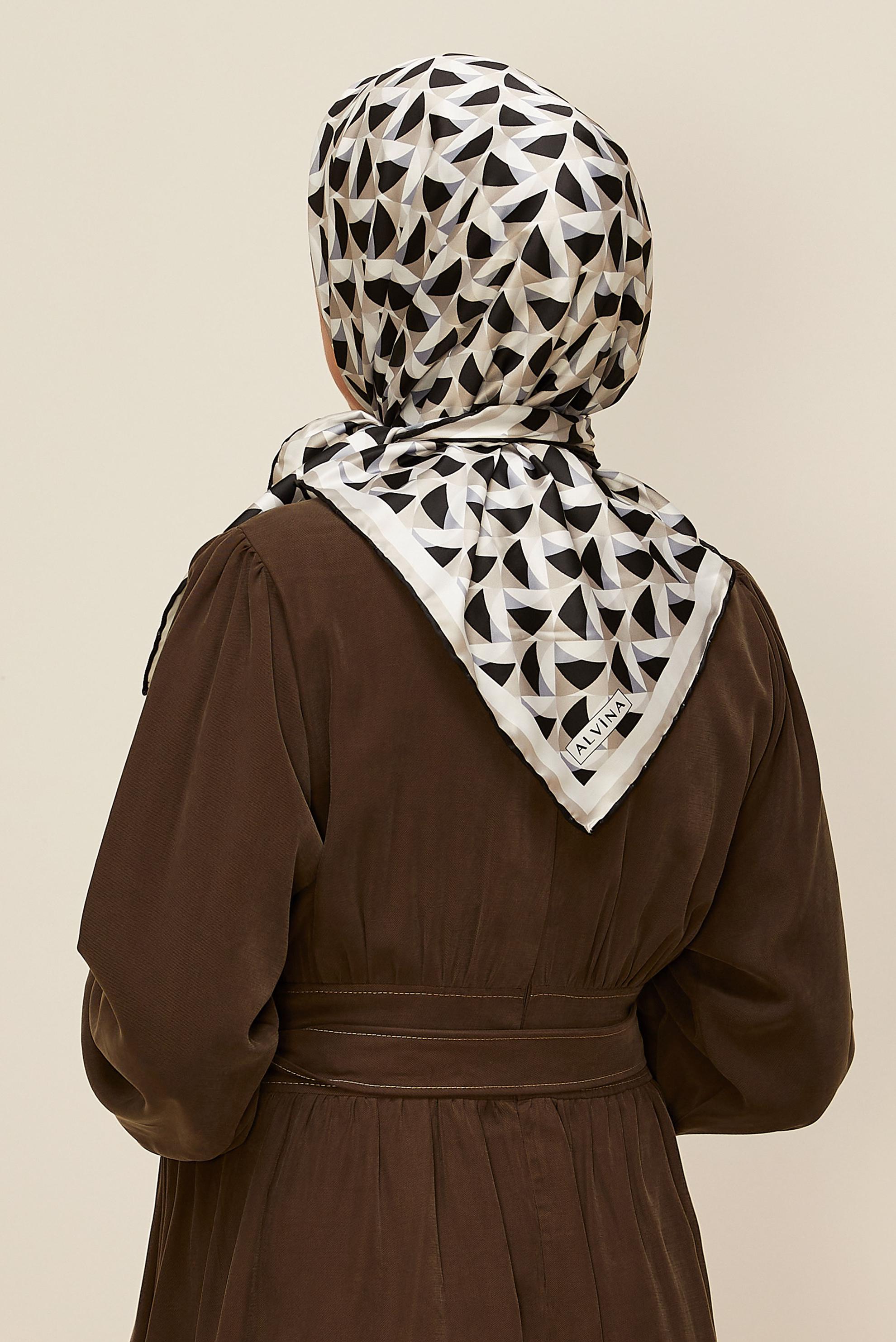 Tesettür giyim GRİ ALVİNA EŞARP 6797