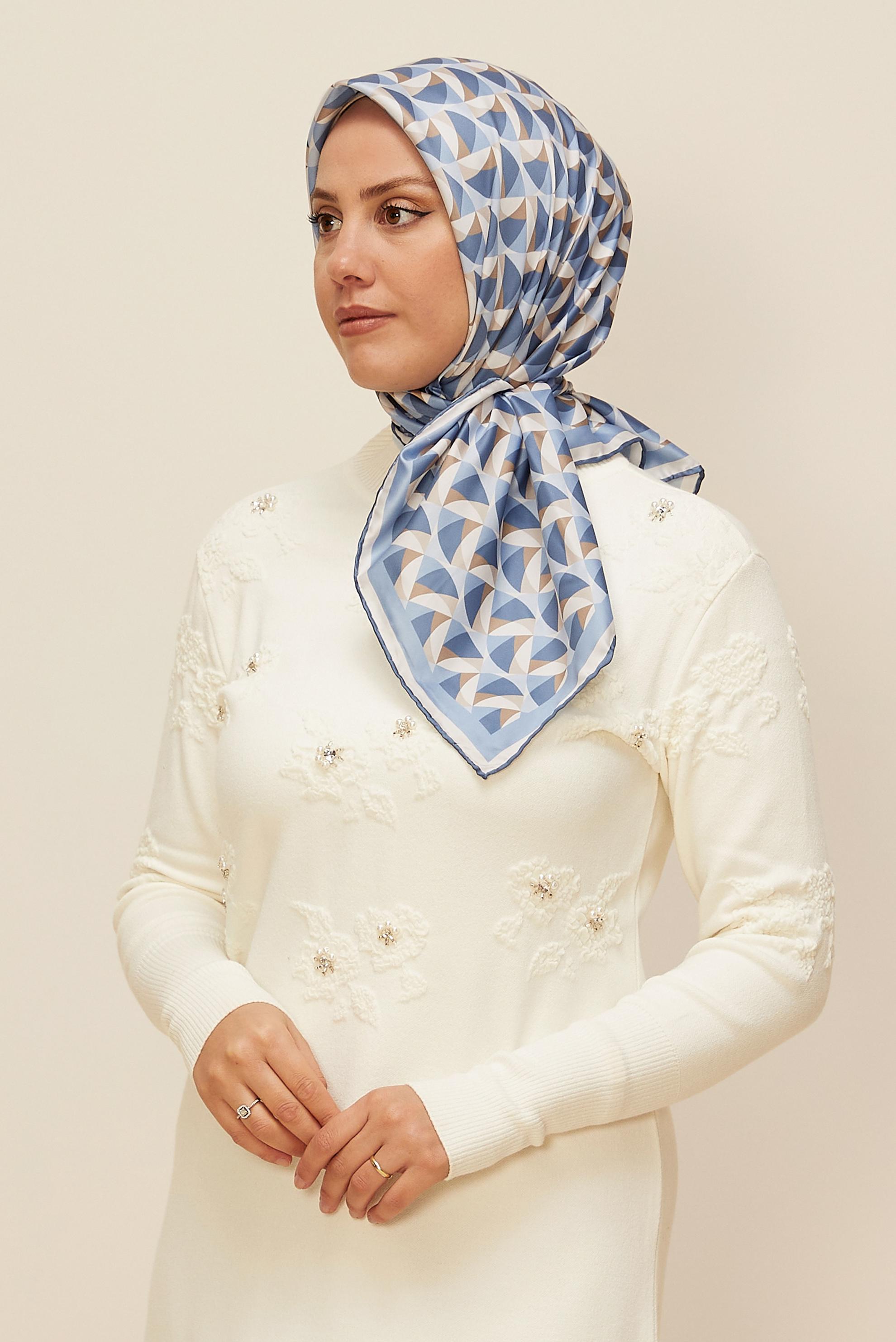 Vêtements hijab BLEU MARINE ALVINA ÉCHARPE 6797