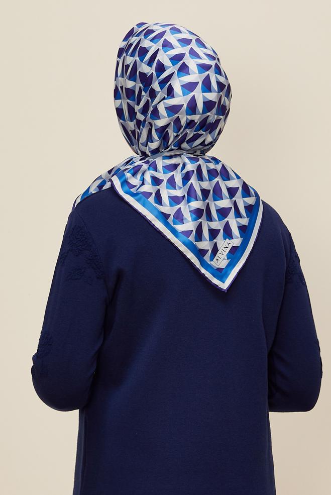 Vêtements hijab BLEU MARINE ALVINA ÉCHARPE 6797 - ALVİNA