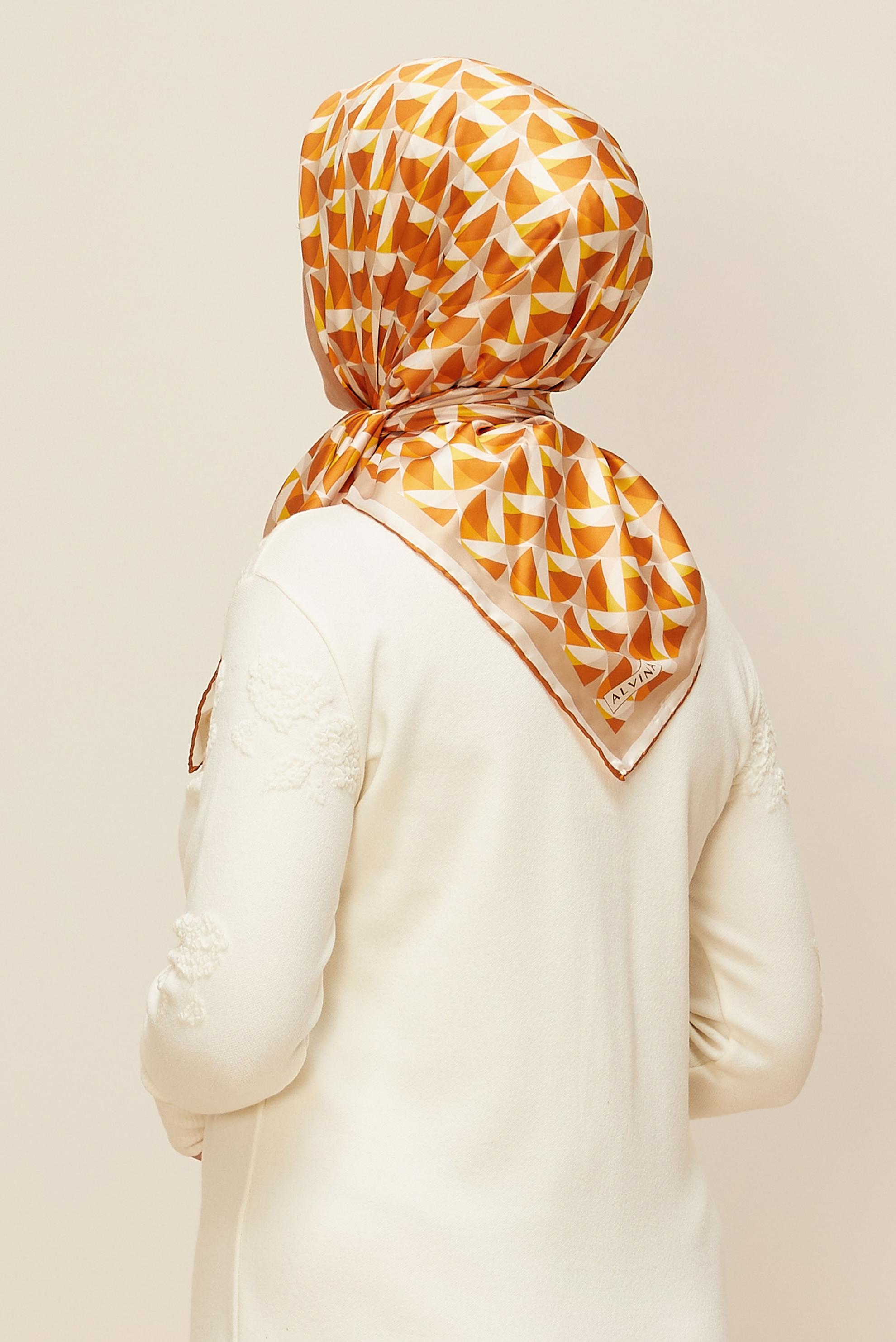 Tesettür giyim VİZON ALVİNA EŞARP 6797