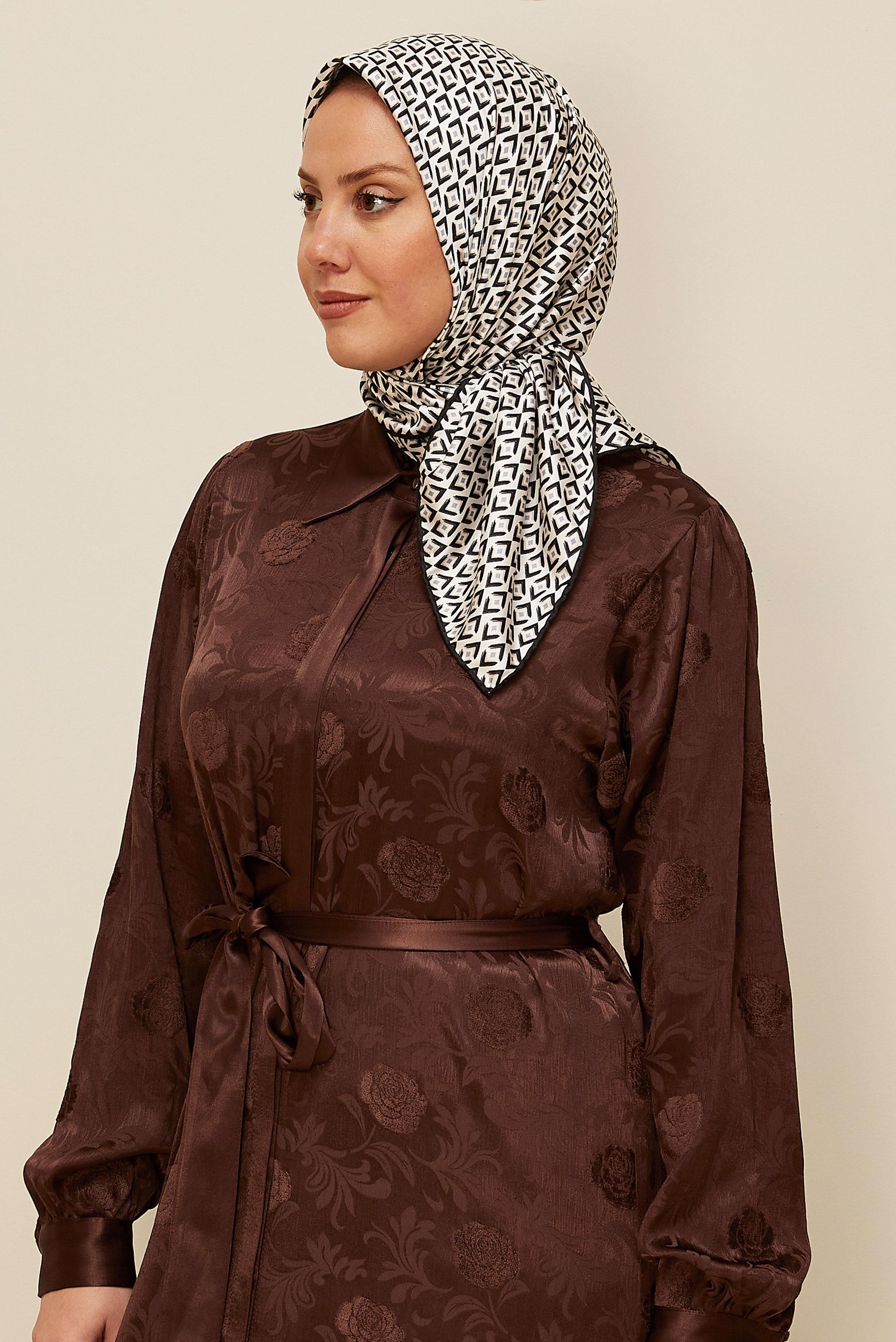 Hijab clothing BLACK ALVINA TWILL SCARF 7782