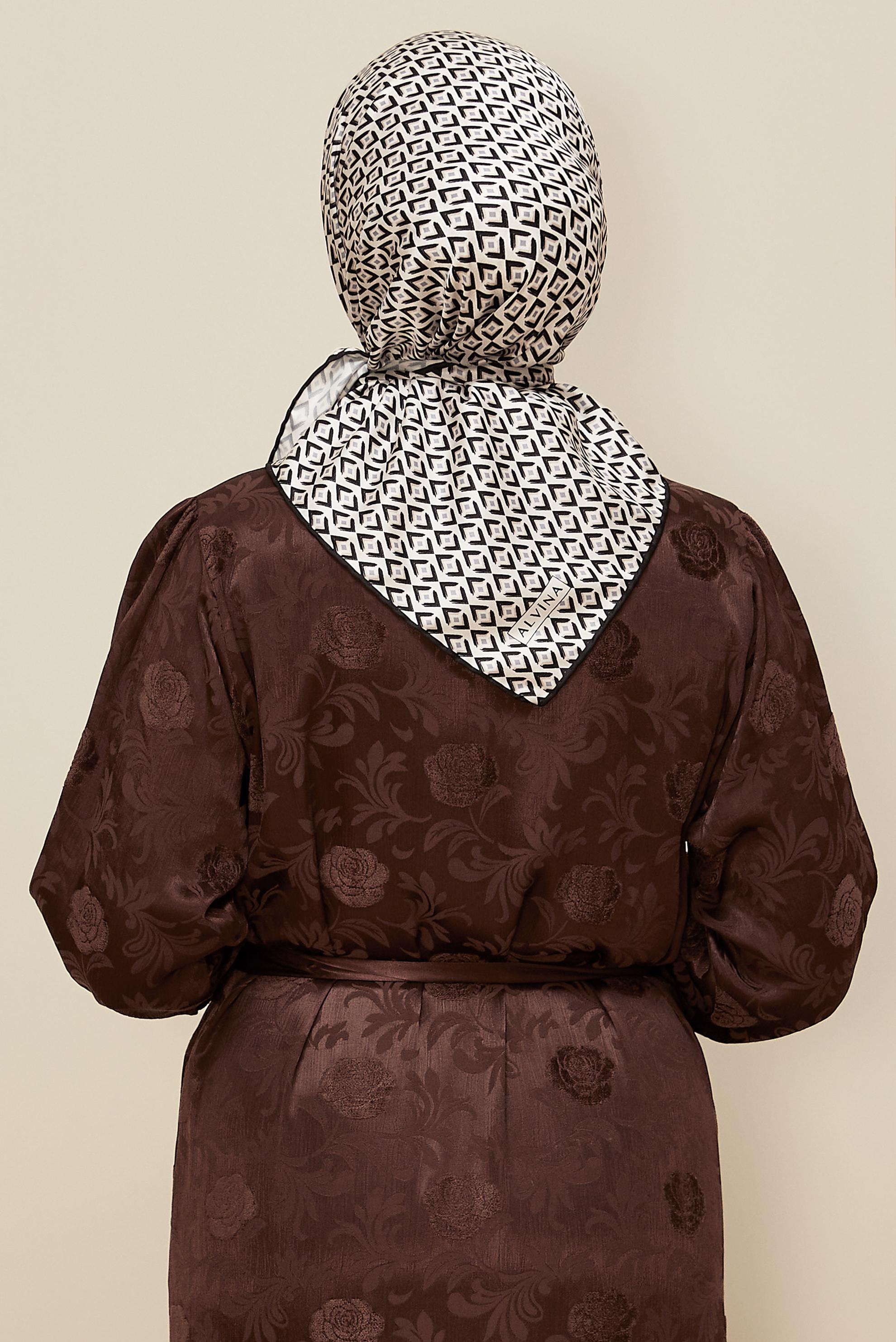 Hijab clothing BLACK ALVINA TWILL SCARF 7782