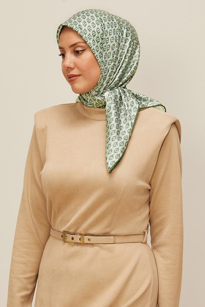 Hijab clothing KHAKI ALVINA TWILL SCARF 7782 - ALVİNA