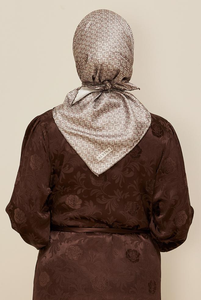 Hijab clothing MINK ALVINA TWILL SCARF 7782 - ALVİNA