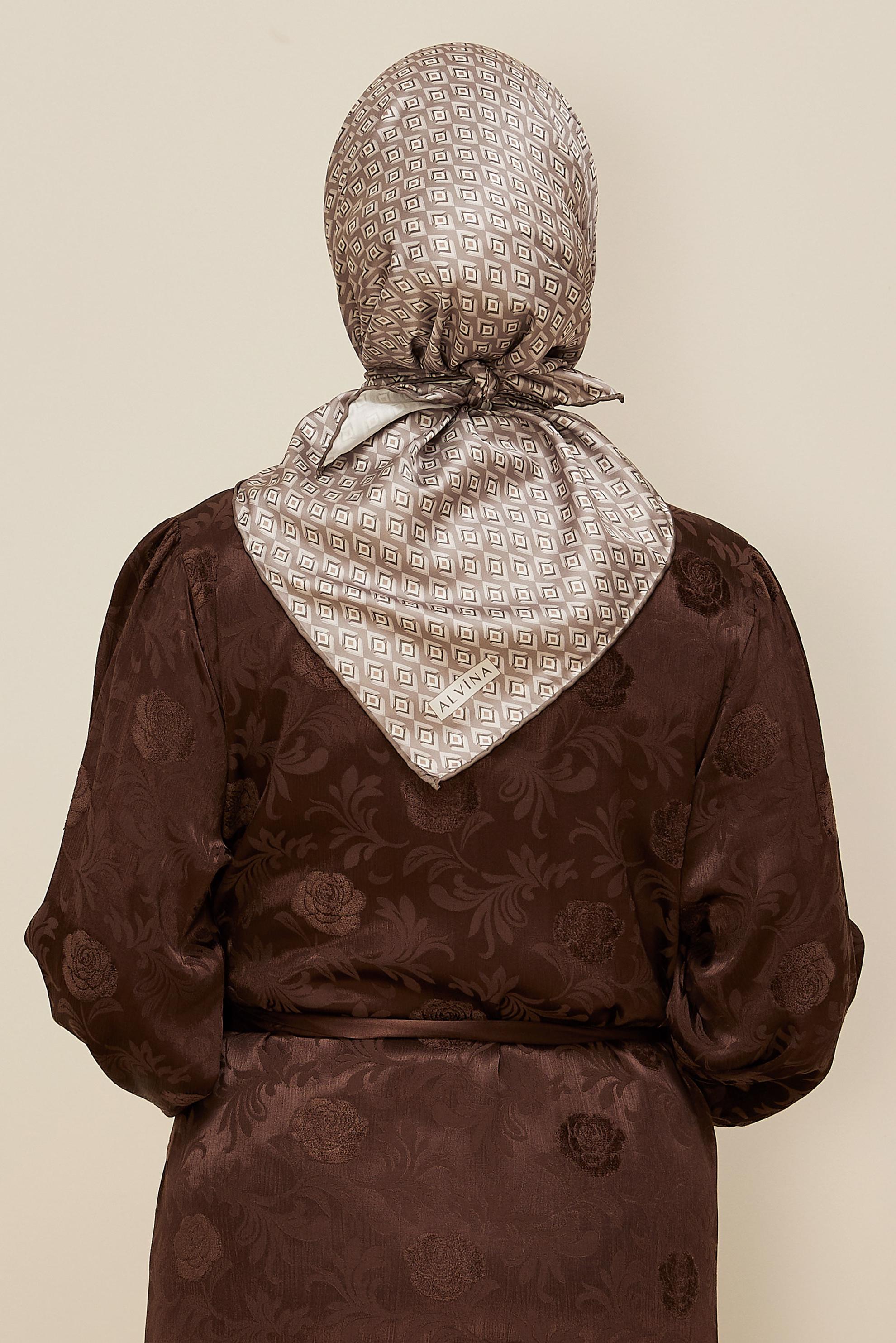 Hijab clothing MINK ALVINA TWILL SCARF 7782