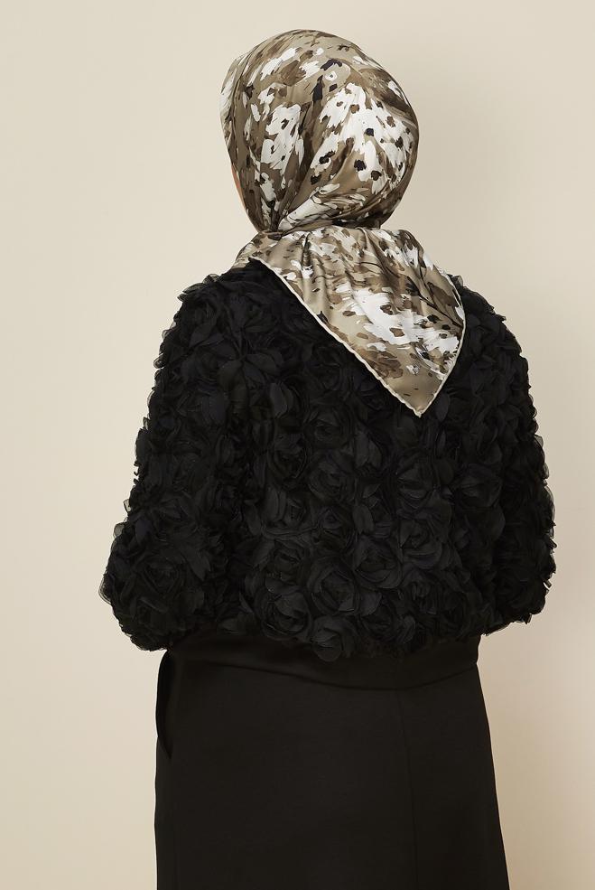 Hijab clothing MINK ALVINA PATTERNED SCARF 8606 - ALVİNA