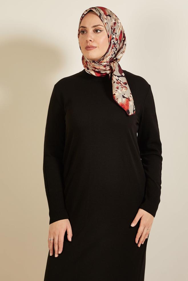 Tesettür giyim KAHVE ALVİNA DESENLİ EŞARP 8606 - ALVİNA