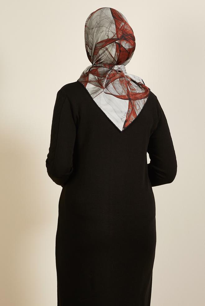 Vêtements hijab ROUGE BORDEAUX 8607 ALVİNA REYON EŞARP(PRM) - ALVİNA