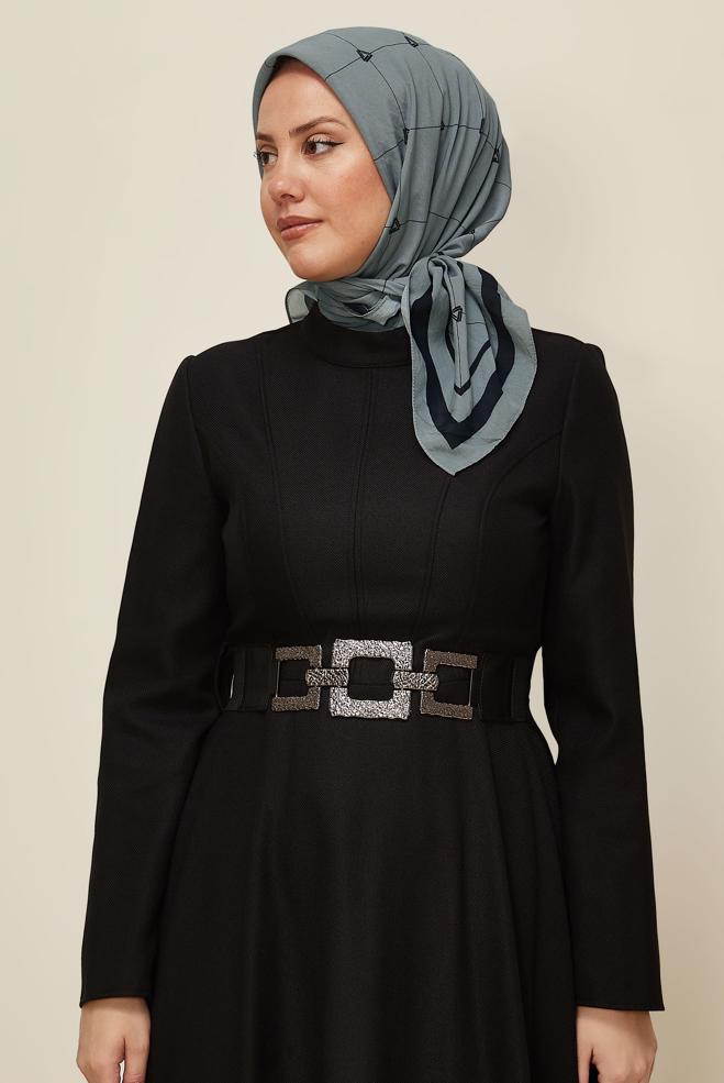 Vêtements hijab GRIS ÉCHARPE ALVINA EN VISCOSE 8609 - ALVİNA