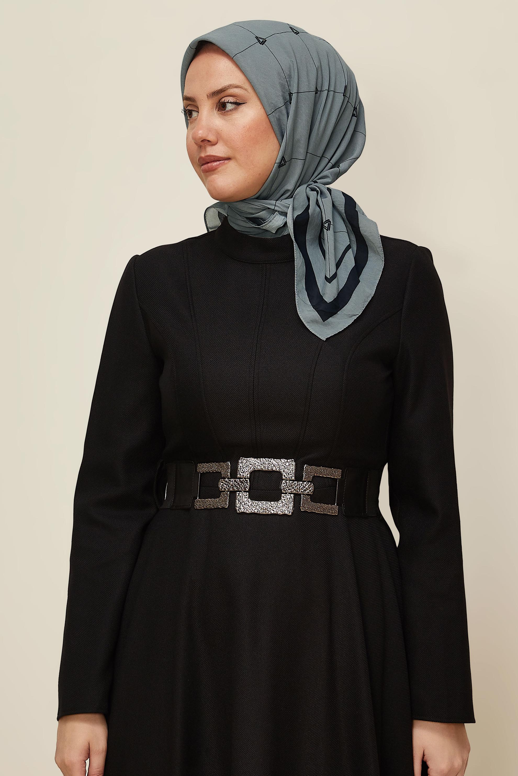 Vêtements hijab GRIS ÉCHARPE ALVINA EN VISCOSE 8609