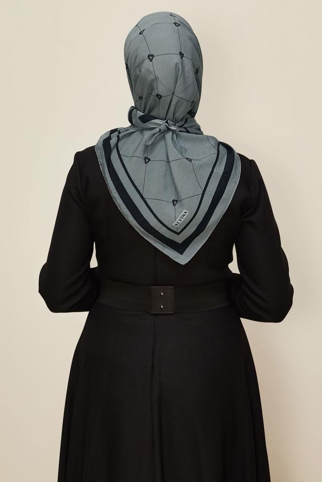 Vêtements hijab GRIS ÉCHARPE ALVINA EN VISCOSE 8609 - ALVİNA